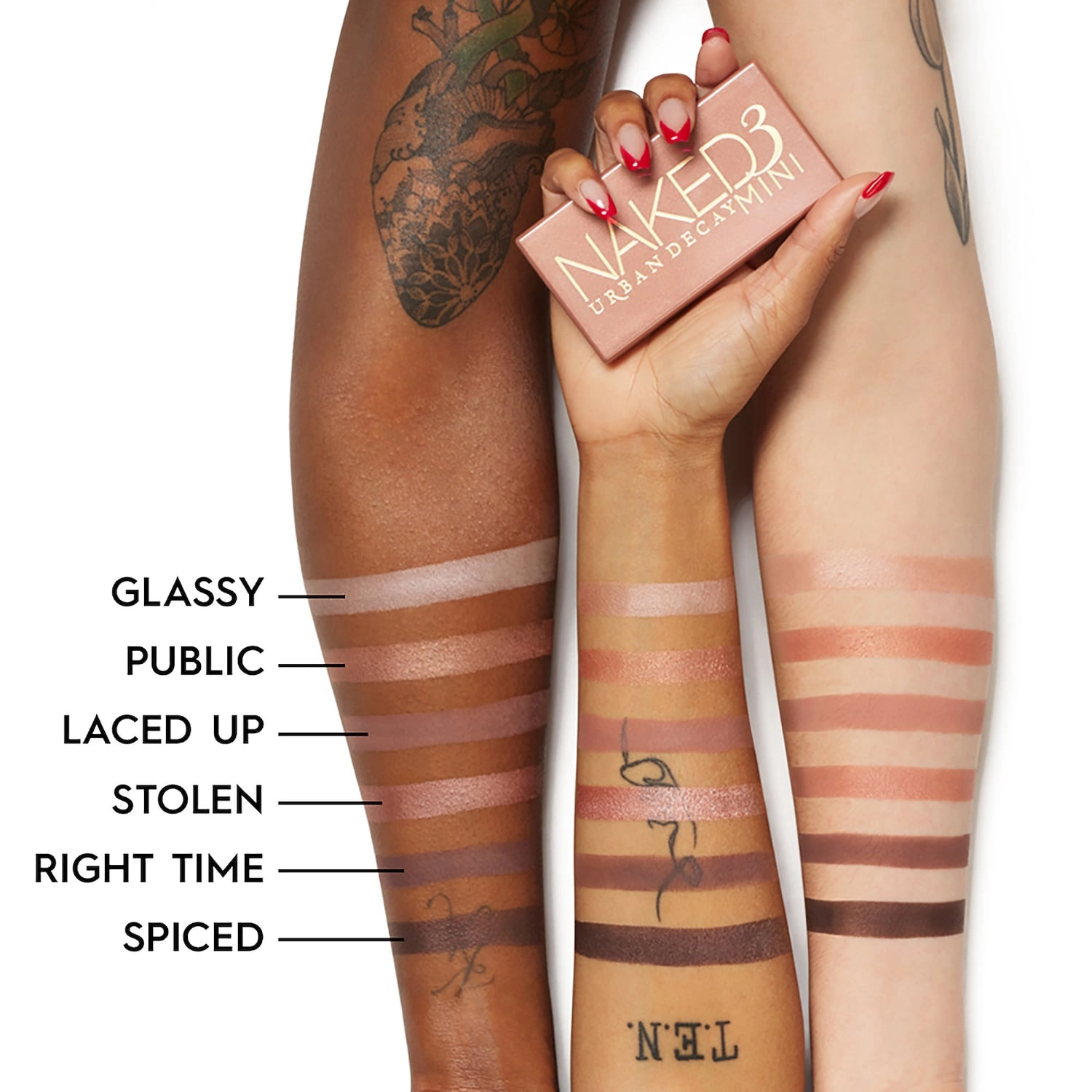 Urban Decay Mini Naked3 Eyeshadow Palette Vegan Pressed Powder Formula Long-wearing Cruelty-Free - Image 3