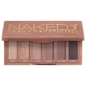 Urban Decay Mini Naked3 Eyeshadow Palette Vegan Pressed Powder Formula Long-wearing Cruelty-Free
