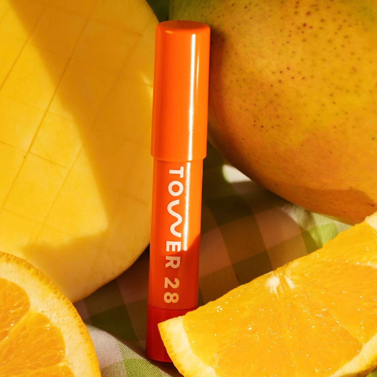 Tower 28 Beauty JuiceBalm Vegan Tinted Lip Balm in Squeeze - Juicy Coral - Image 10