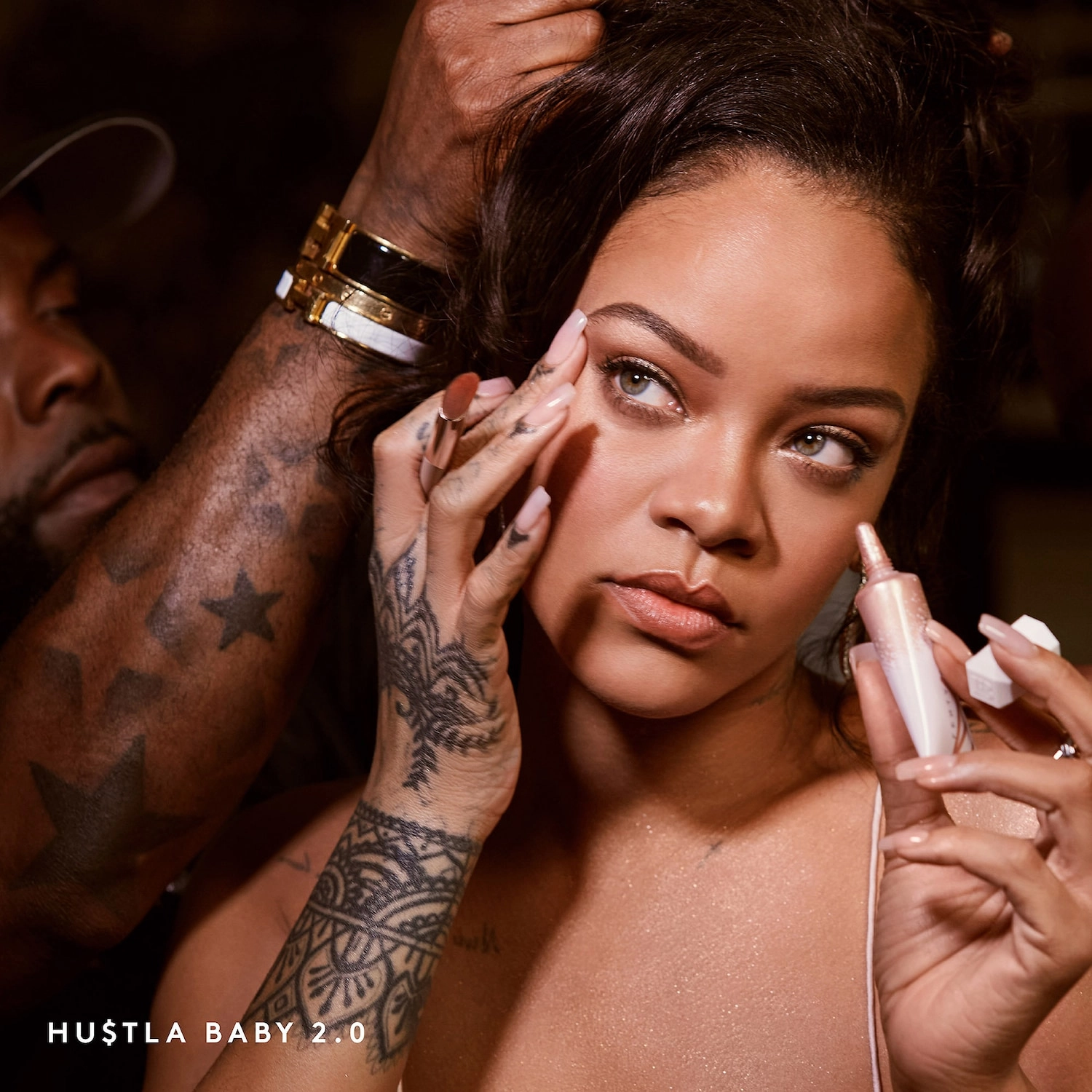 Fenty Beauty Liquid Killawatt Fluid Freestyle Highlighter Color: Sidechick - White Gold with Gold Shimmer - Image 8