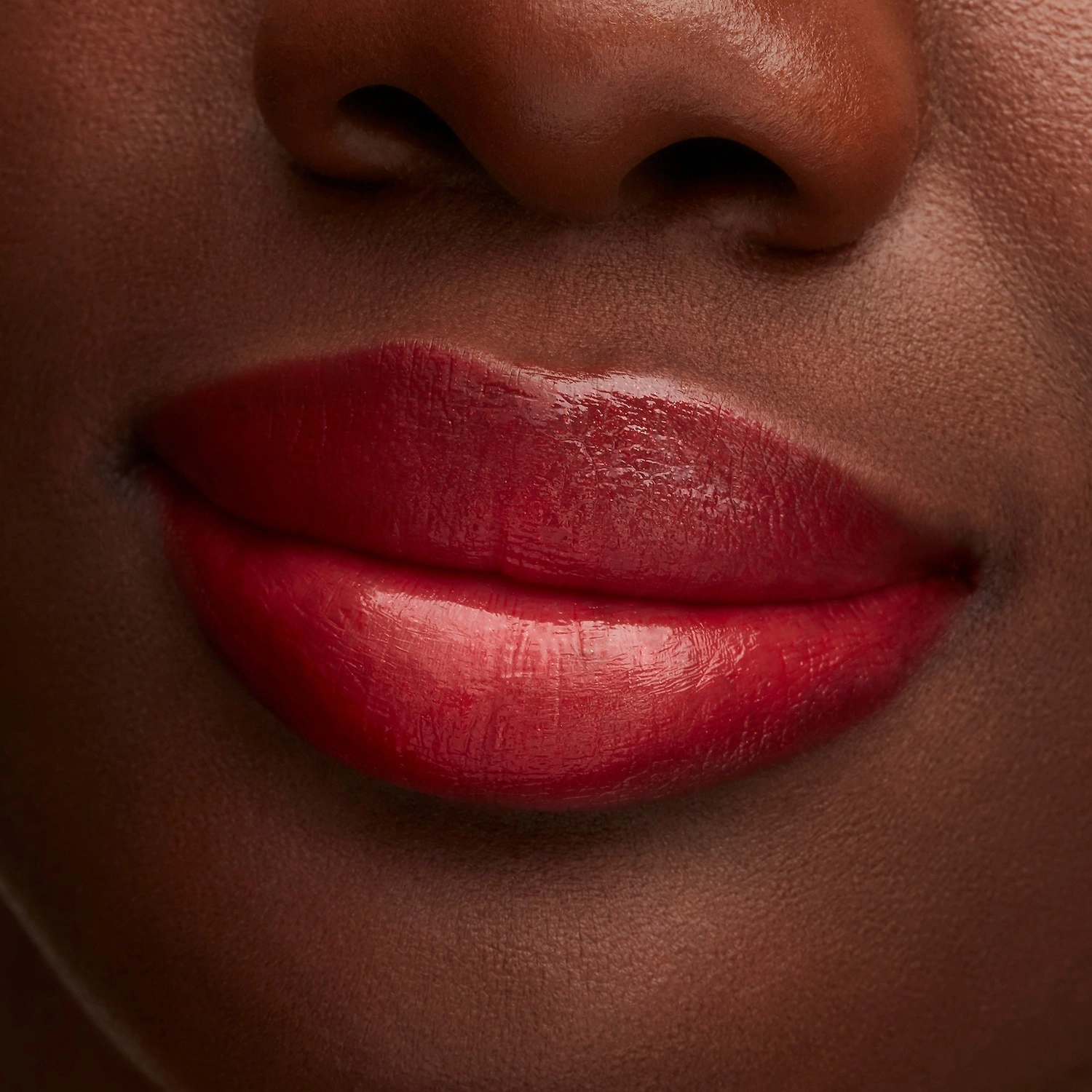 MAC Cosmetics Lustreglass Lipstick in Cockney - Yellow Red with Multidimensional Pearl - Image 8
