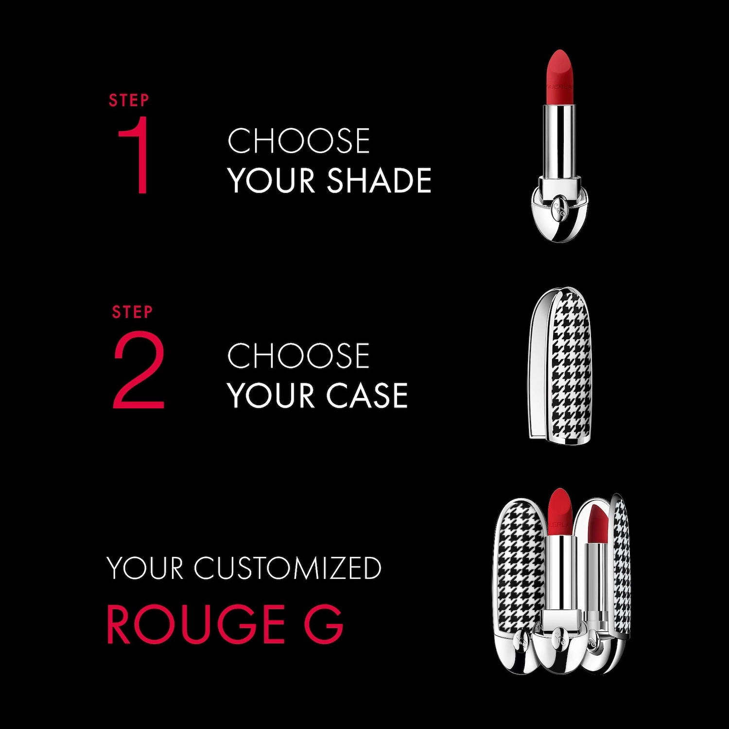 GUERLAIN Rouge G Refillable Lipstick 888 - Burgundy Red Matte - Image 2