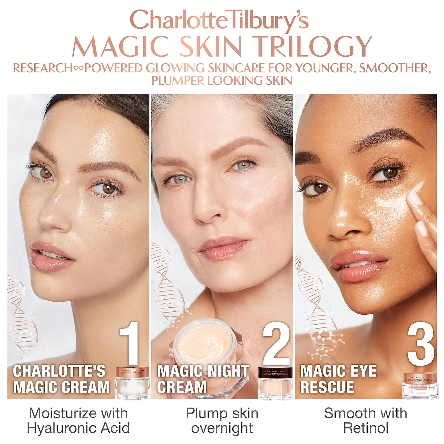 Charlotte Tilbury Refillable Magic Night Moisturizer with Retinol - Size: 1.6 oz/50 mL - Good for Loss of Firmness - Best for Dry Skin - Image 7