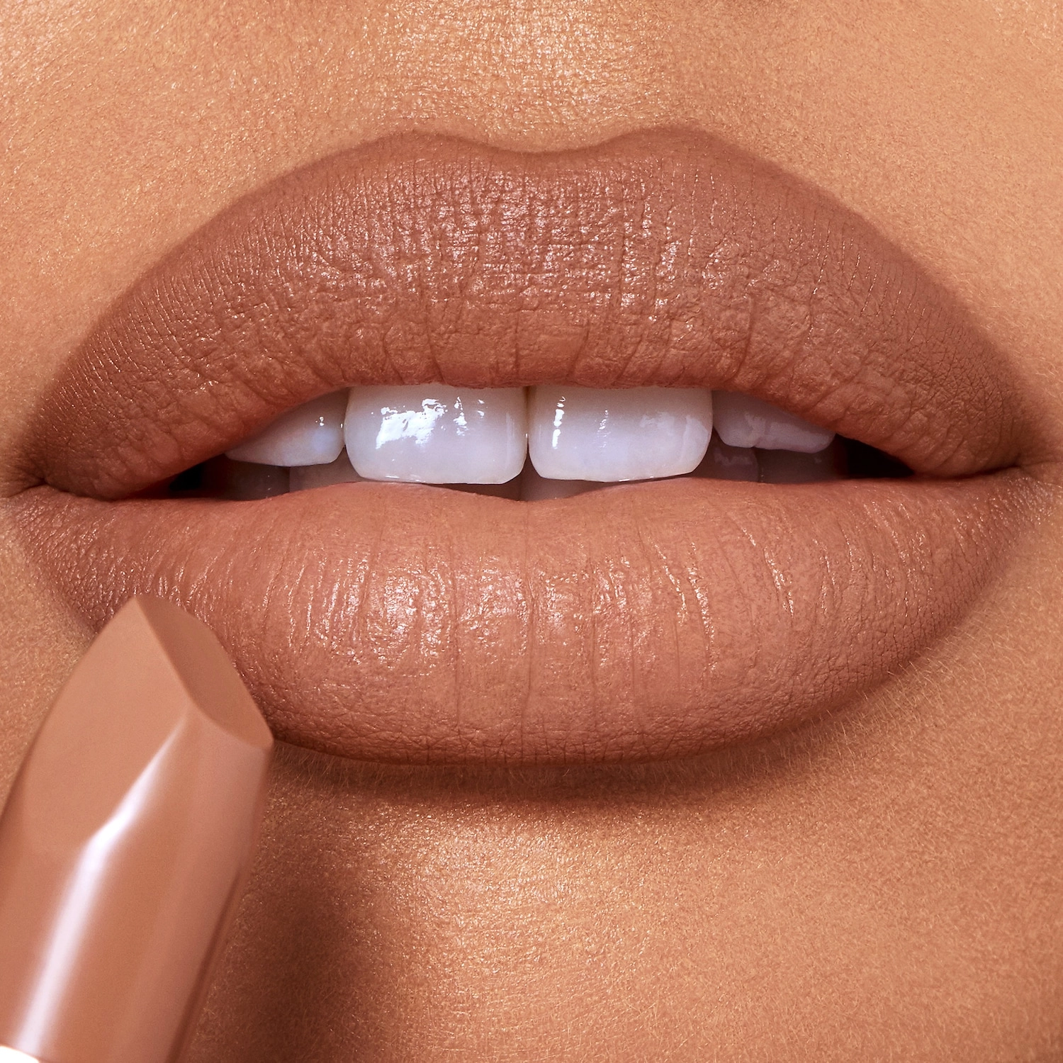 Charlotte Tilbury Matte Revolution Lipstick - Super Nudes Collection Color: Cover Star - Nude Muted Apricot - Image 10