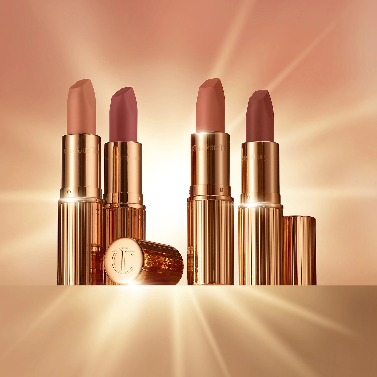 Charlotte Tilbury Matte Revolution Lipstick - Super Nudes Collection Color: Cover Star - Nude Muted Apricot - Image 15