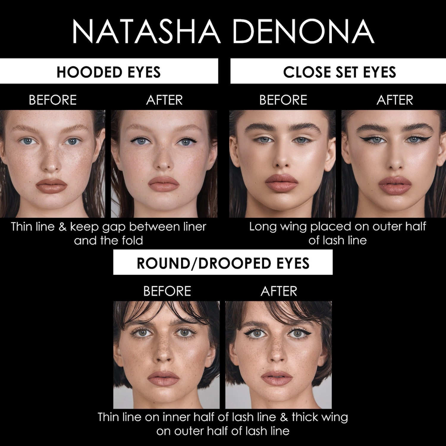 Natasha Denona Macro Blade Liquid Eyeliner - Black Matte Vegan - Image 4