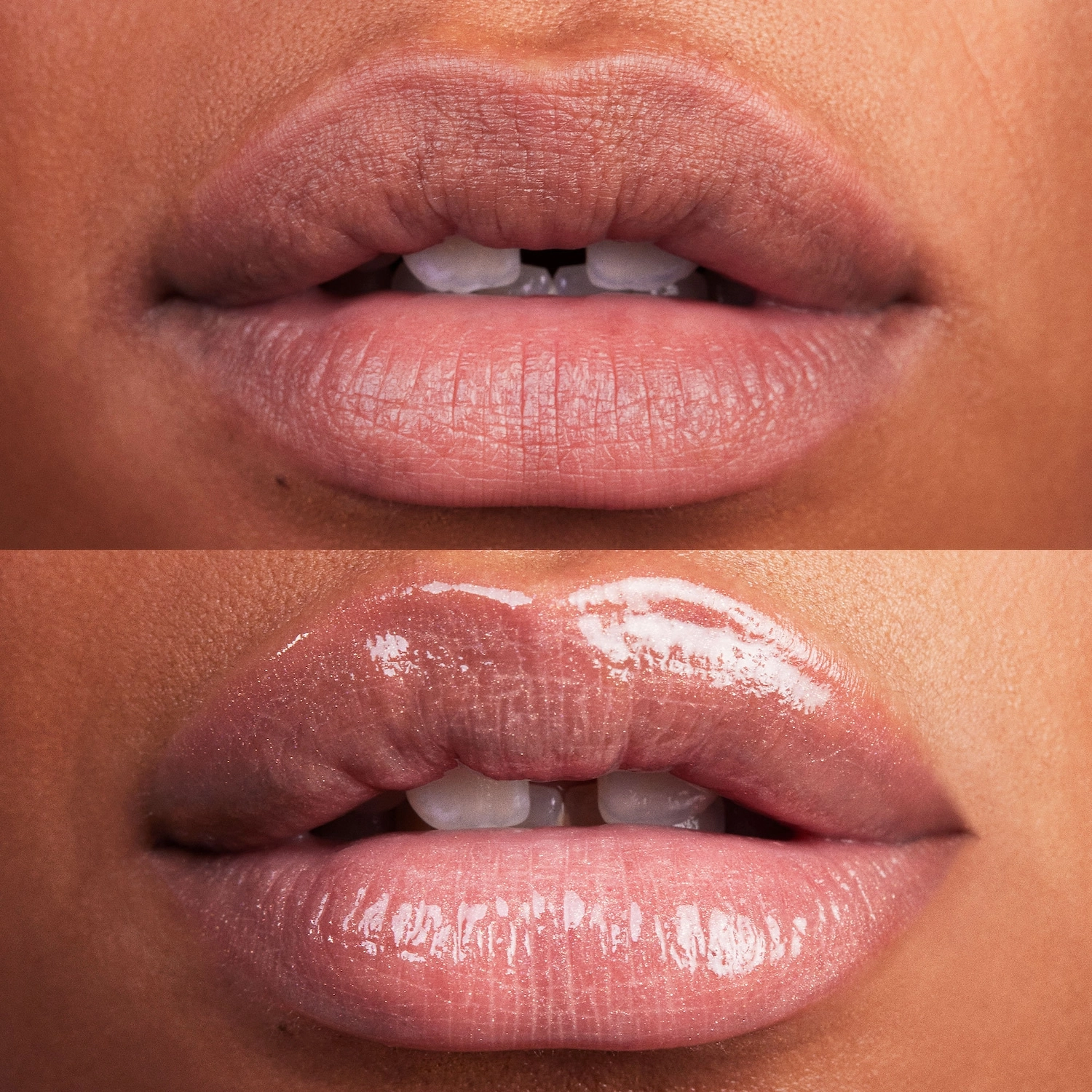 Kosas Wet Lip Oil Plumping Treatment Gloss - Undressed Collection Color: Unzipped - milky pink champagne - Image 5