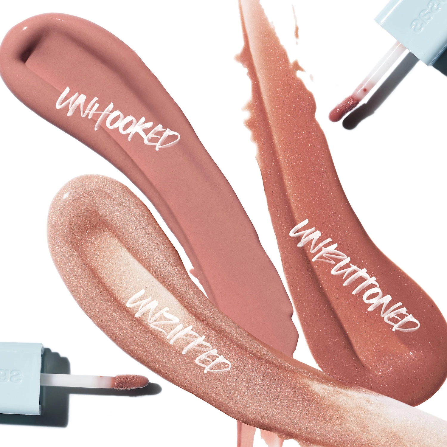 Kosas Wet Lip Oil Plumping Treatment Gloss - Undressed Collection Color: Unzipped - milky pink champagne - Image 21