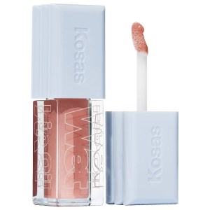 Kosas Wet Lip Oil Plumping Treatment Gloss - Unhooked, Creamy Rosy Beige