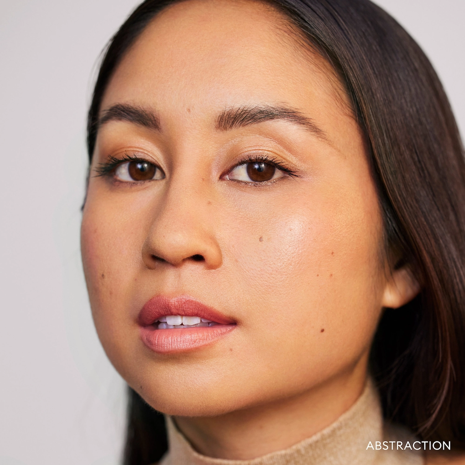 ROSE INC Lip Sculpt Clean Moisturizing Pigmented Lipstick Color: Abstraction - Smoky Peach - Image 3