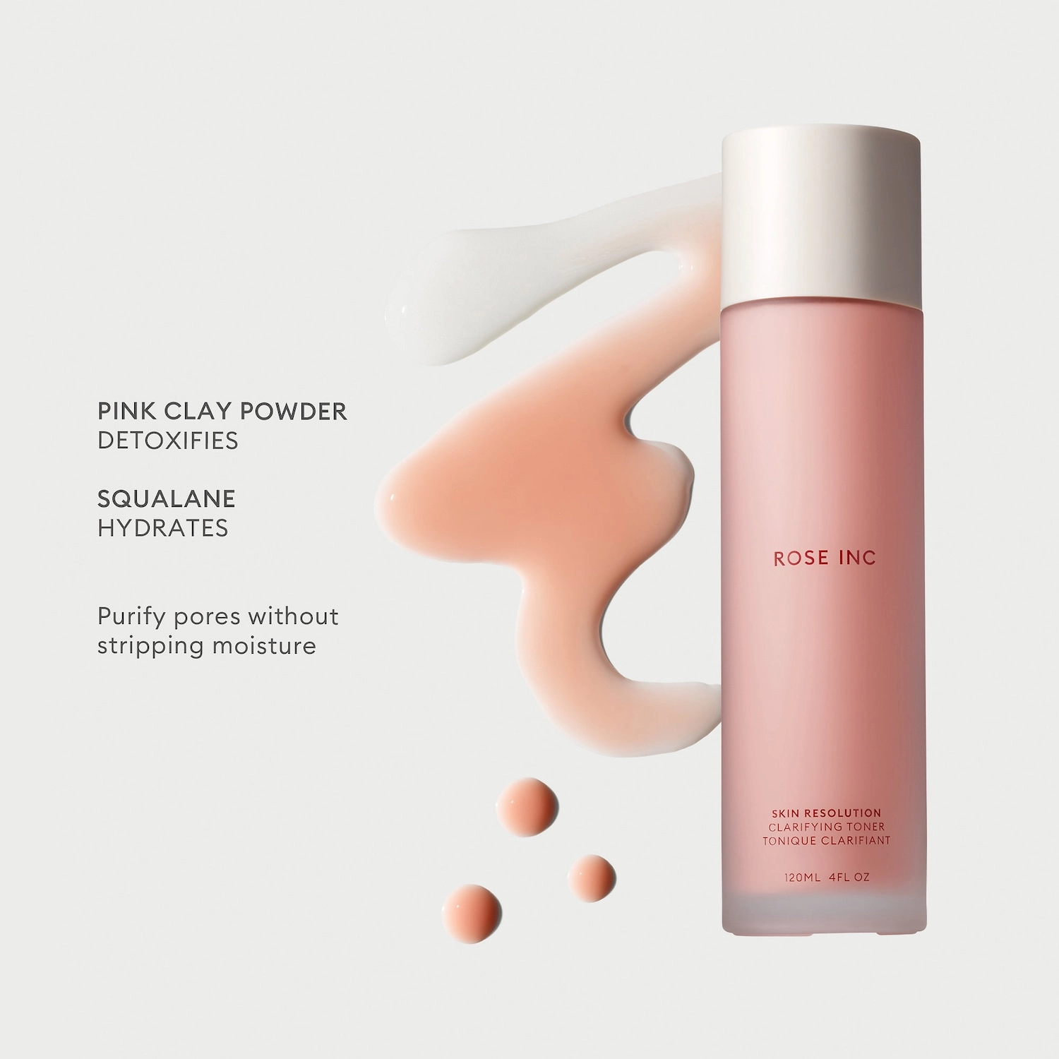 ROSE INC Skin Resolution Clean Exfoliating Acid Toner 4 oz/ 120 mL - Image 3