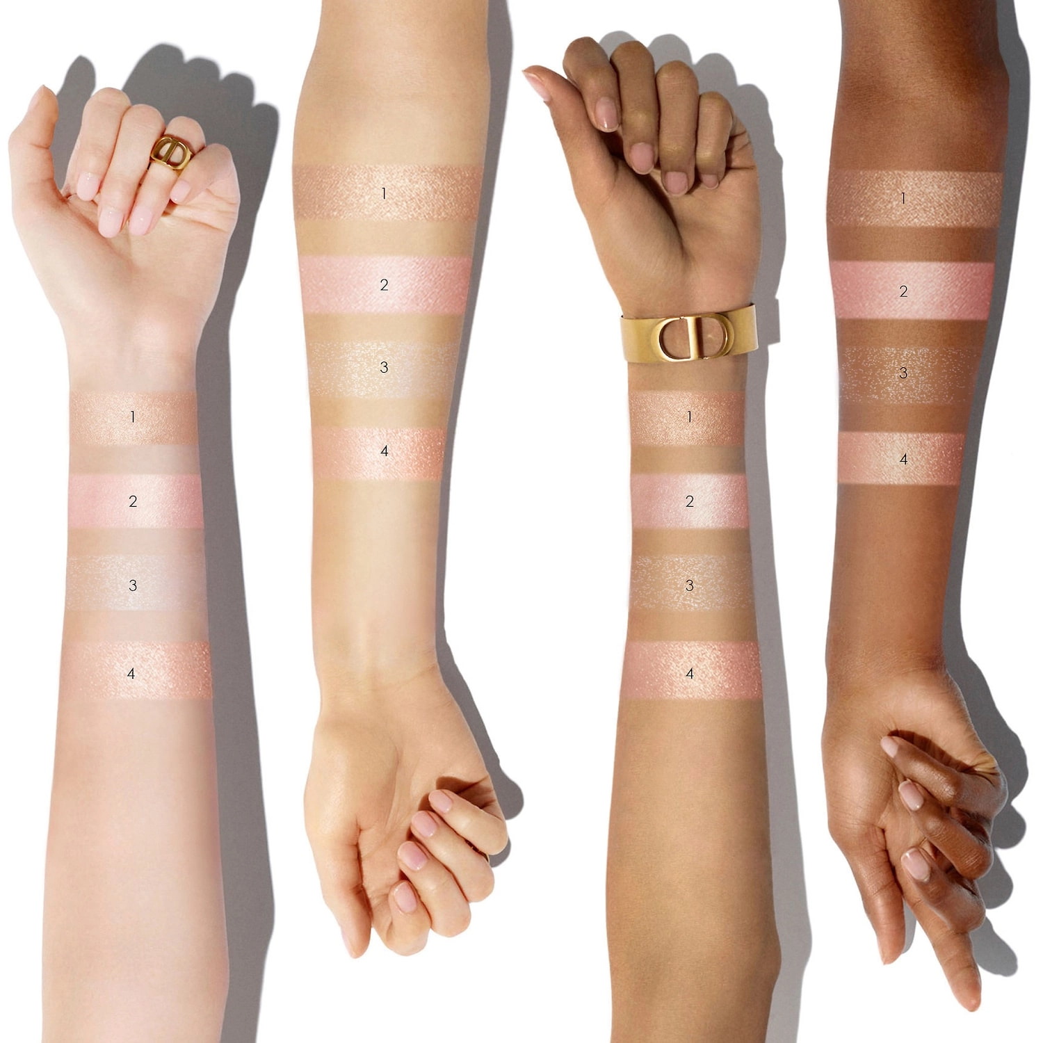 Dior Forever Couture Luminizer Highlighter Powder 01 Nude Glow - Golden Bronze - Image 2