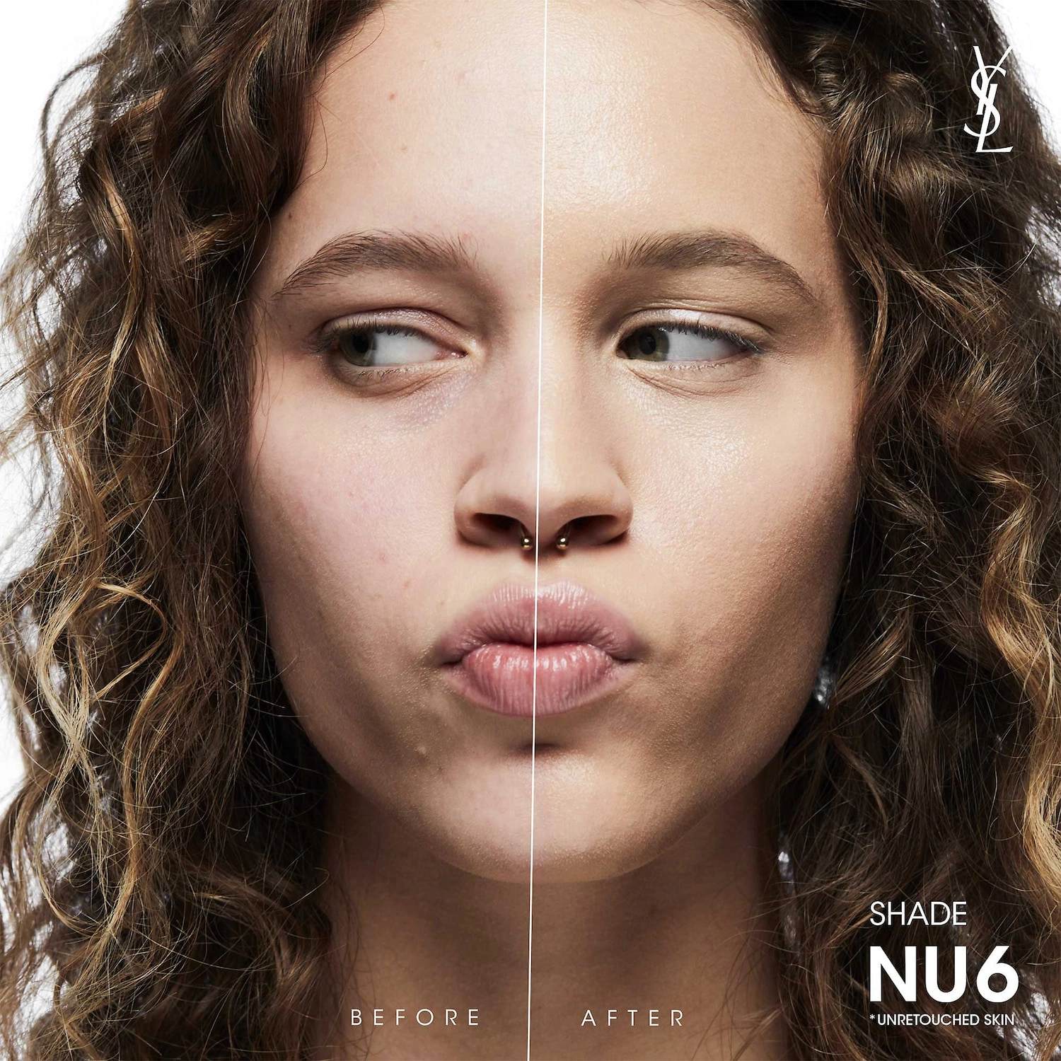 Yves Saint Laurent NU BARE LOOK TINT Hydrating Skin Tint Foundation with Hyaluronic Acid 6 - Light+ Cool Undertones - Image 3