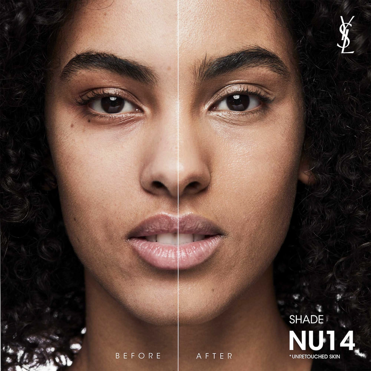 Yves Saint Laurent NU BARE LOOK TINT Hydrating Skin Tint Foundation with Hyaluronic Acid - 14 Medium-Tan with Neutral Undertones - Image 3