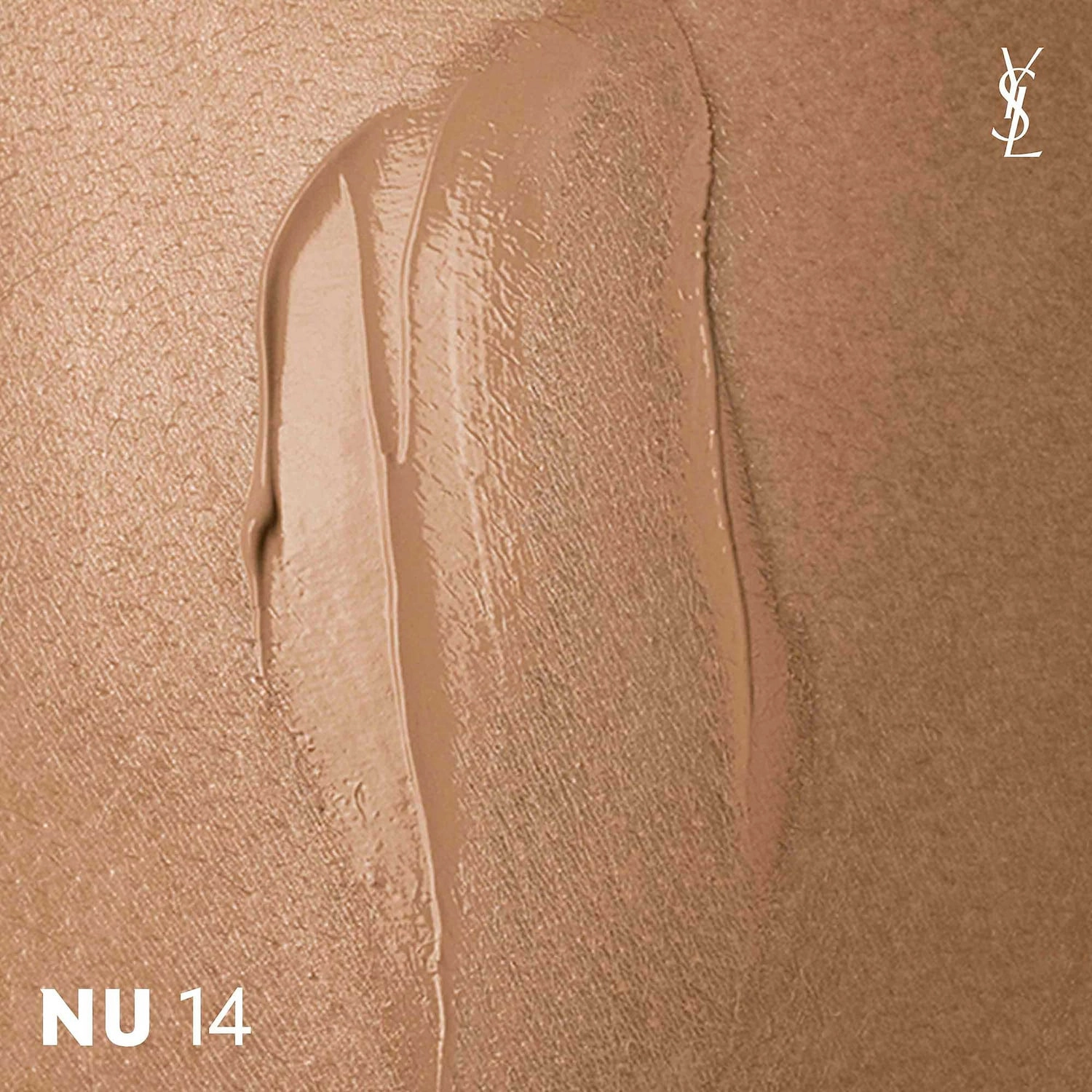 Yves Saint Laurent NU BARE LOOK TINT Hydrating Skin Tint Foundation with Hyaluronic Acid - 14 Medium-Tan with Neutral Undertones - Image 8