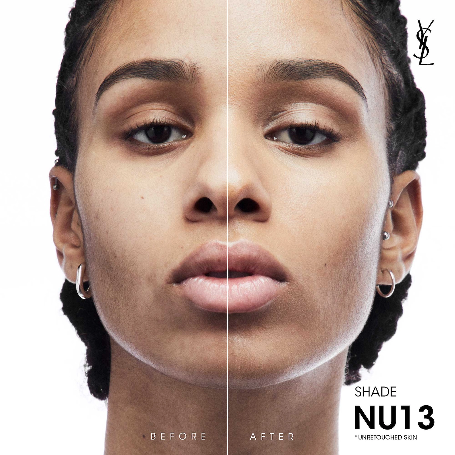 Yves Saint Laurent NU BARE LOOK TINT Hydrating Skin Tint Foundation with Hyaluronic Acid - 13 Medium Neutral - Image 3