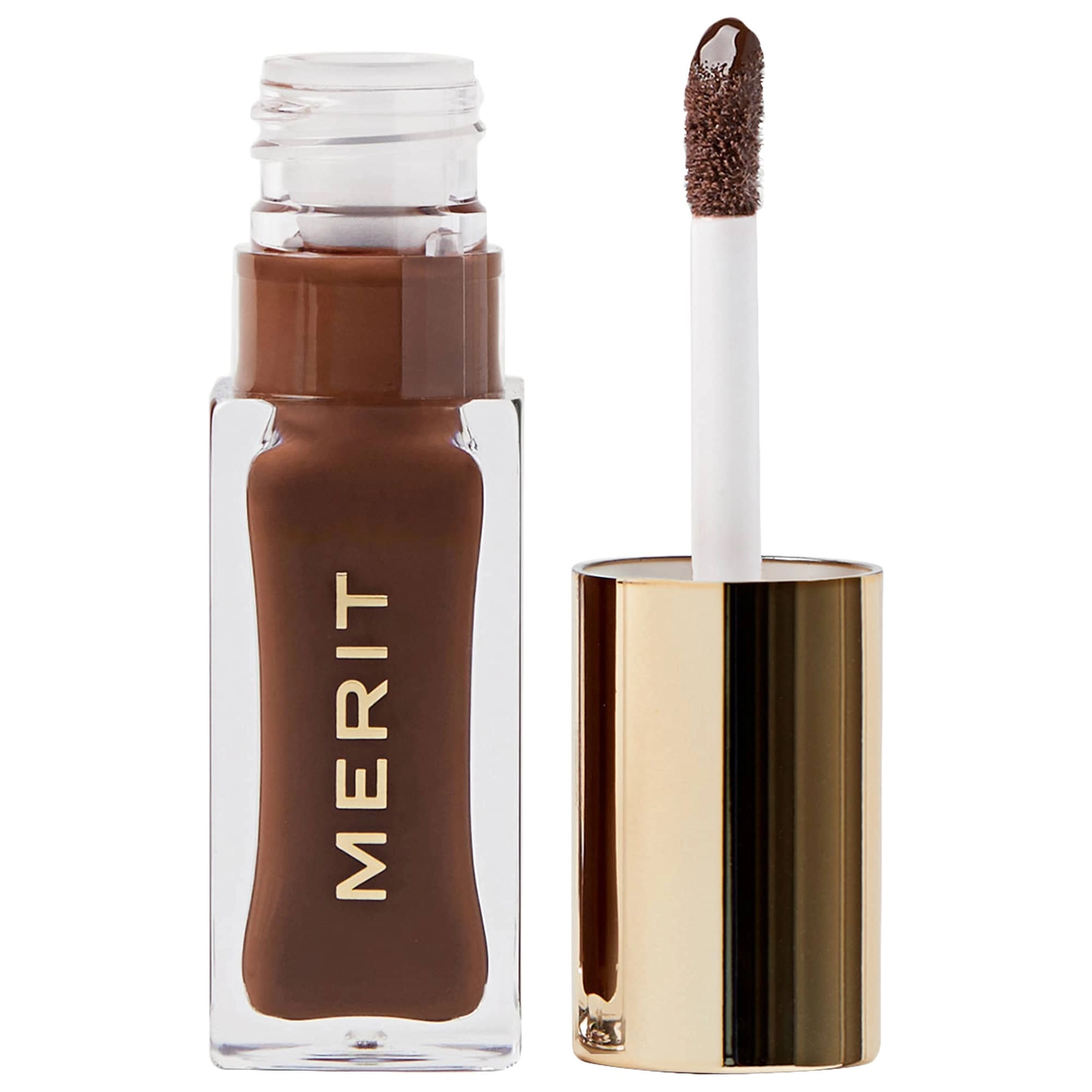 MERIT Shade Slick Classics Tinted Lip Oil - Falcon- deep brown