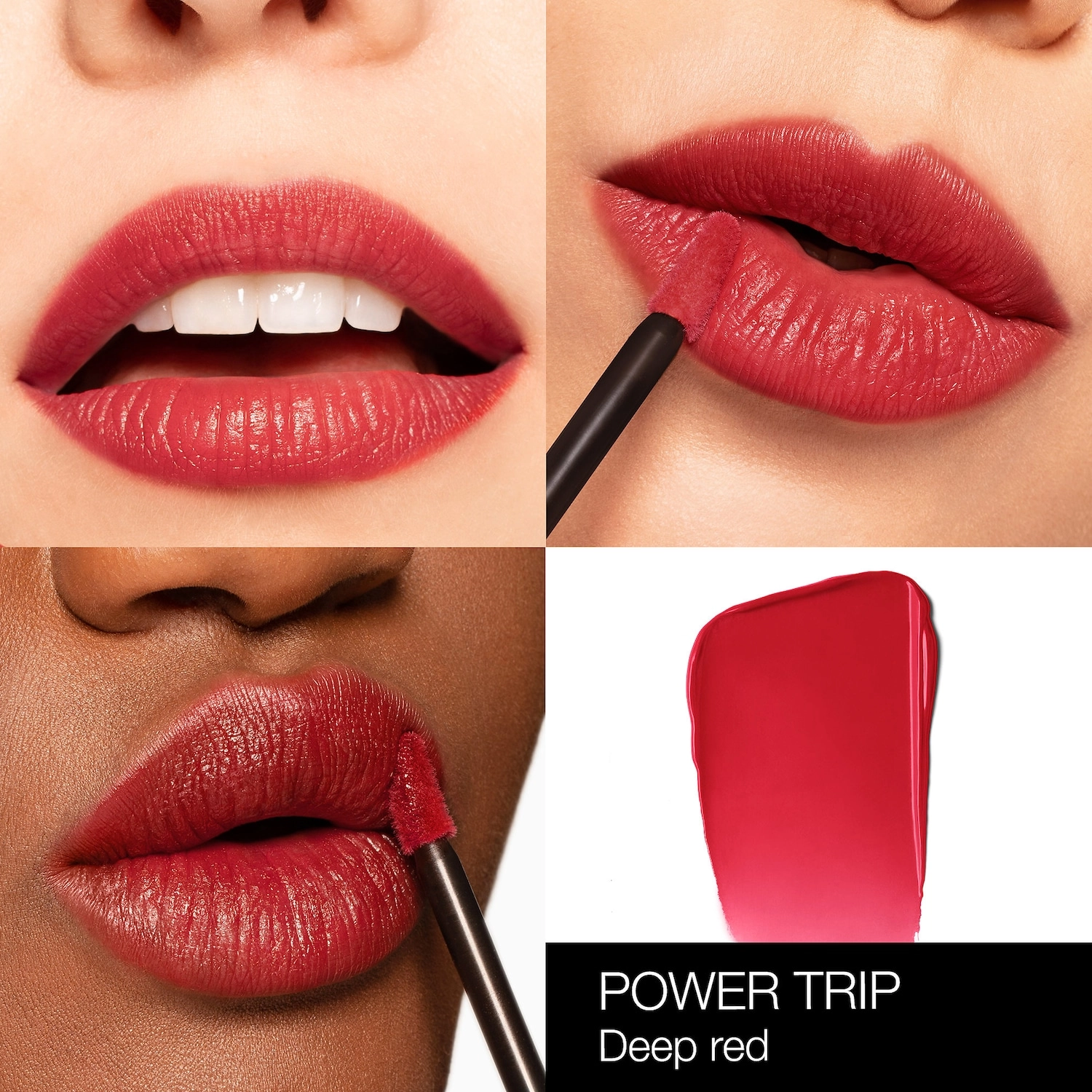 NARS Air Matte Liquid Lipstick Color: Power Trip - Deep Red Vegan - Image 4