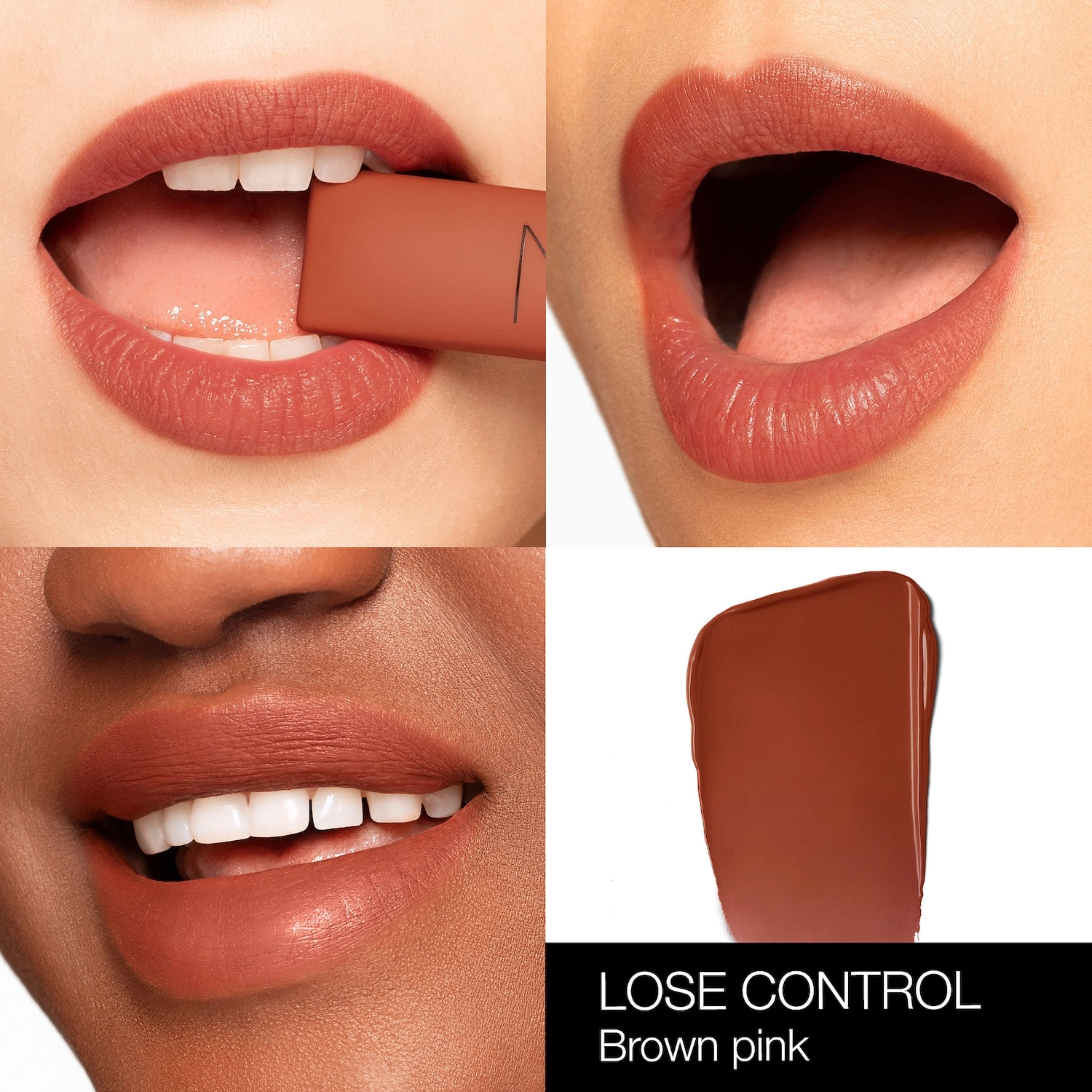 NARS Air Matte Liquid Lipstick in Lose Control - Brown Pink - Image 4