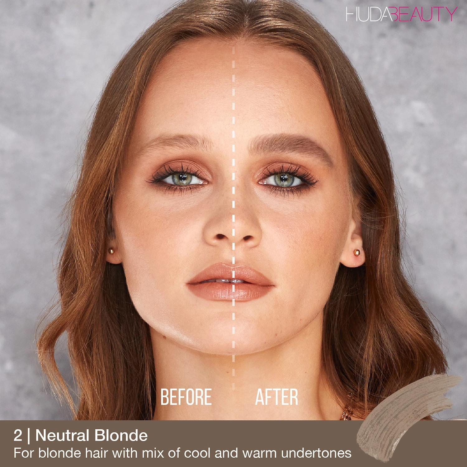 HUDA BEAUTY #BombBrows Full 'n Fluffy Volumizing Fiber Gel - Neutral Blonde - Image 4