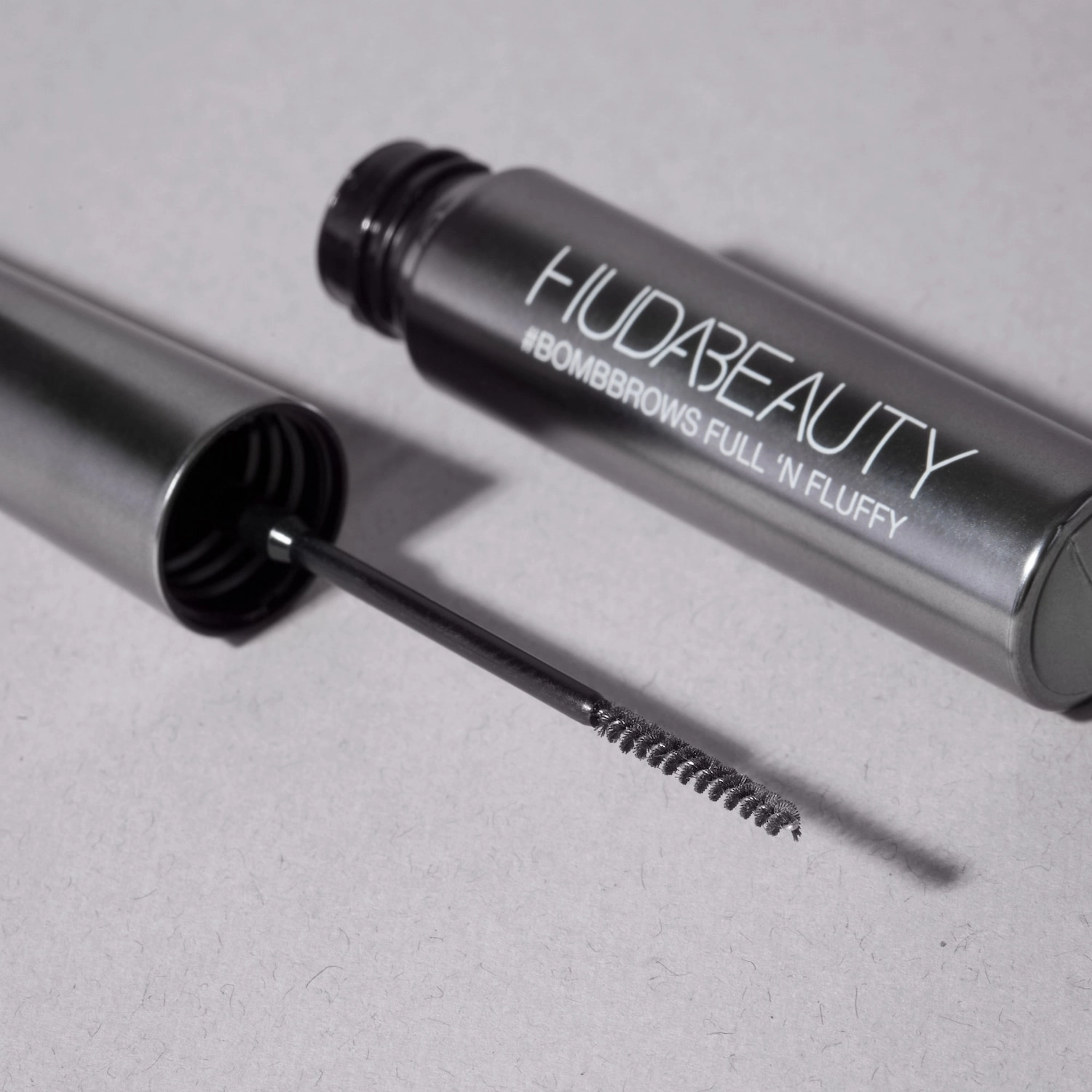 HUDA BEAUTY #BombBrows Full 'n Fluffy Volumizing Fiber Gel - Black Brown - Image 3