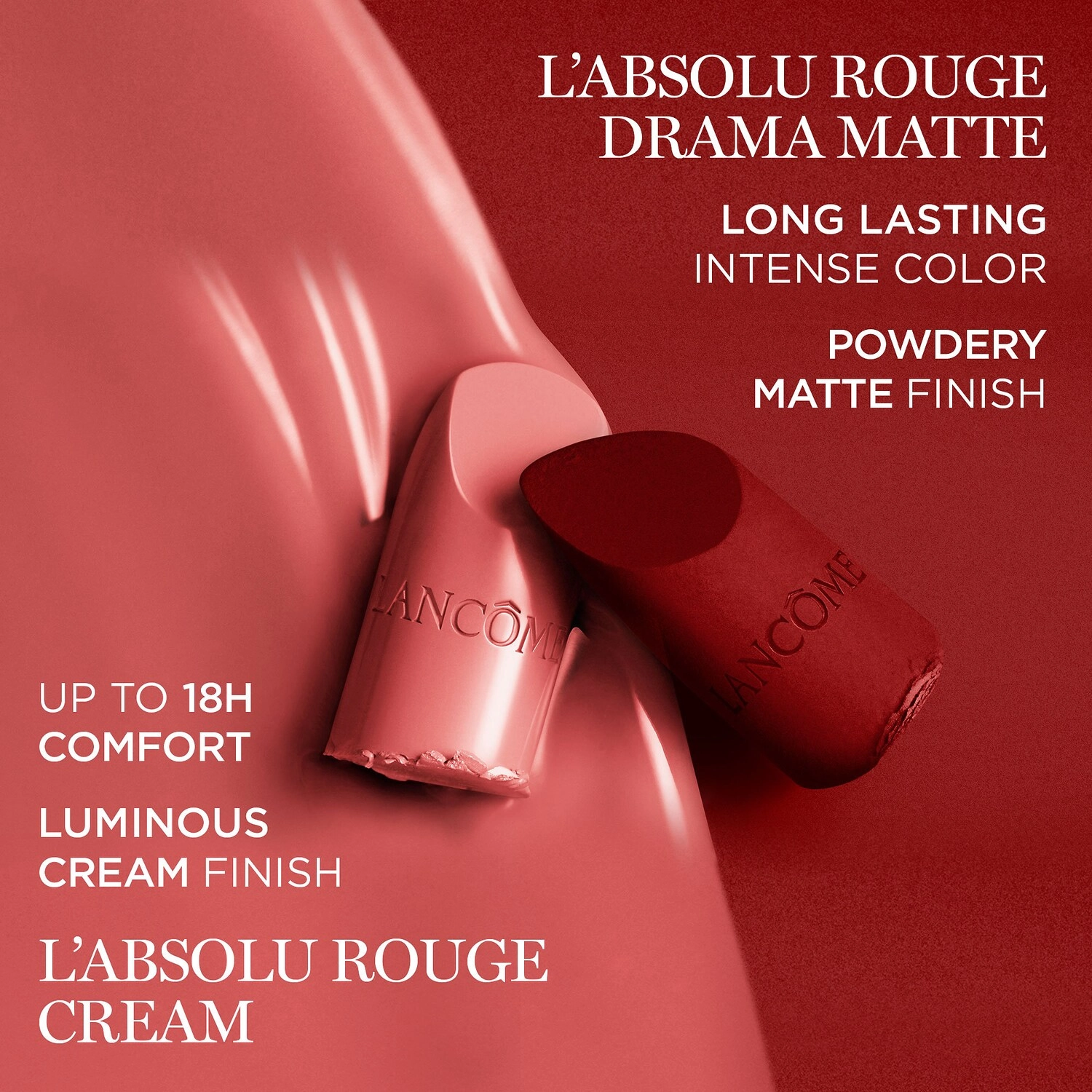 Lancôme L'Absolu Rouge Drama Matte Lipstick - 507 Mille Lupita Cool Berry Red - Image 5