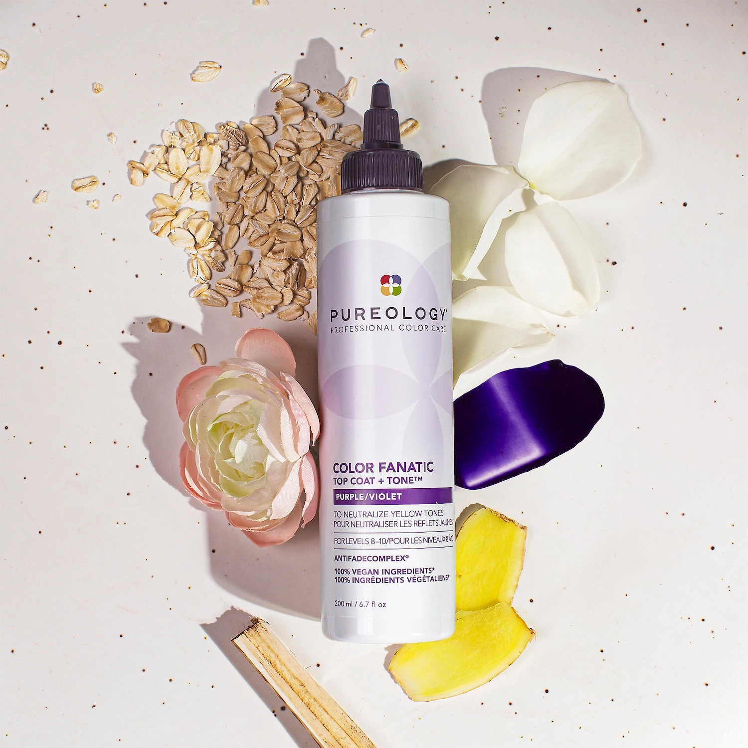 Pureology Color Fanatic Top Coat + Tone Hair Gloss Purple/Violet Vegan - Image 10
