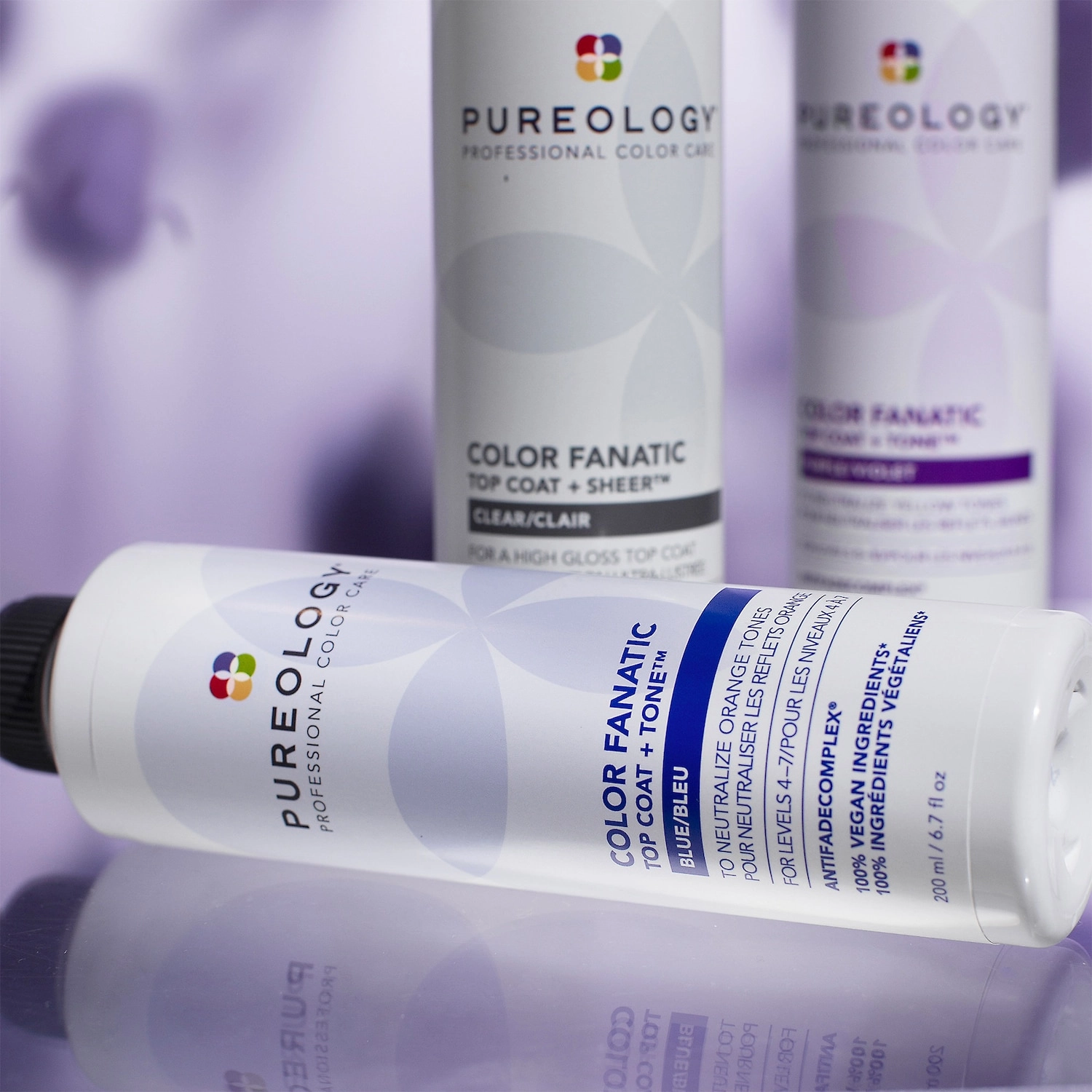 Pureology Color Fanatic Top Coat + Tone Hair Gloss Purple/Violet Vegan - Image 5