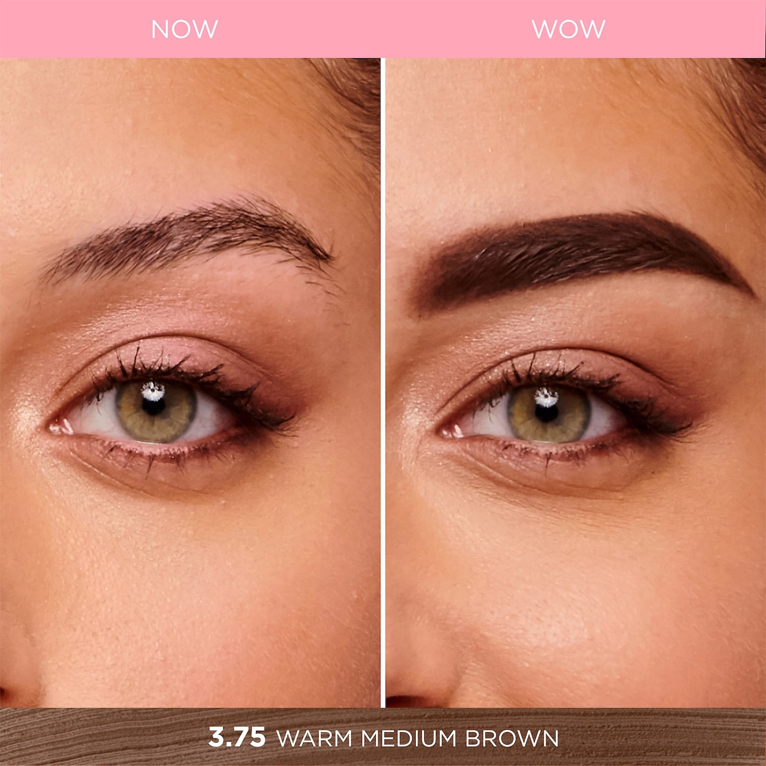 Benefit Cosmetics POWmade Waterproof Brow Pomade Color: 3.75 - Warm Medium Brown - Image 2