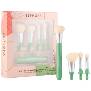 SEPHORA COLLECTION 4-IN-1 Interchangeable Brush Set Vegan Cruelty-Free