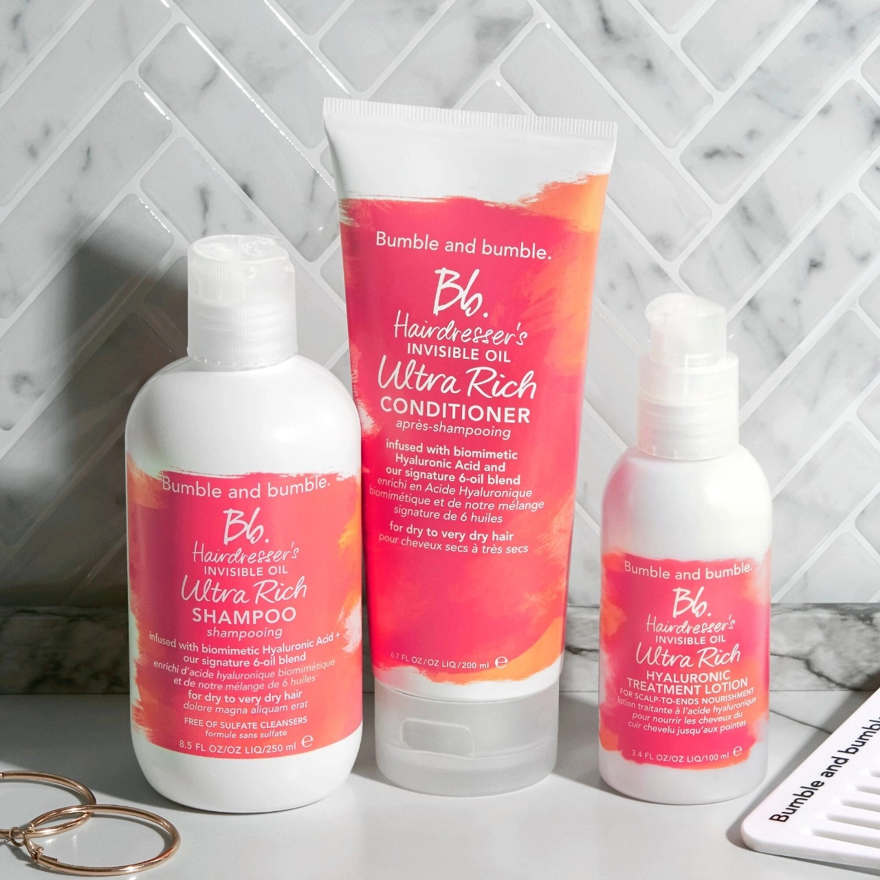 Bumble and bumble Hairdresser's Invisible Oil Ultra Rich Hyaluronic Treatment Lotion 3.4 oz/100 mL - Image 8