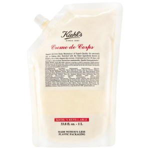 Kiehl's Since 1851 Crème de Corps Refillable Hydrating Body Lotion with Squalane - 33.8 oz/1000 mL