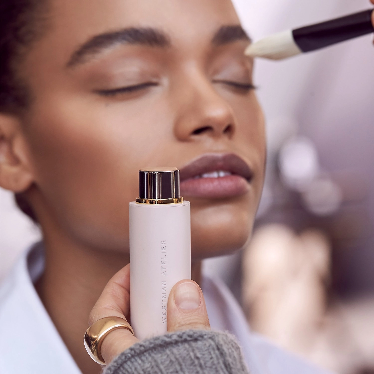 Westman Atelier Vital Skin Full Coverage Foundation and Concealer Stick Color: Atelier X. 25 - Medium Tan, Golden Undertone - Image 7