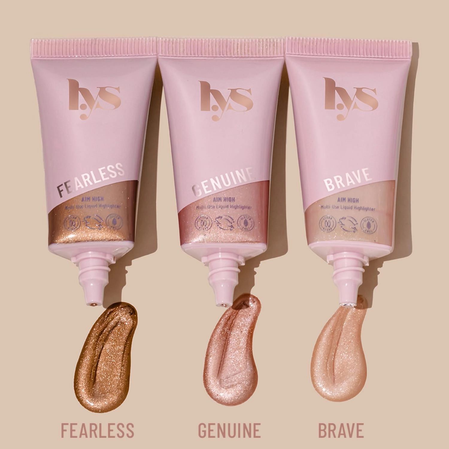 LYS Beauty Aim High Multi-Use Liquid Highlighter Color: Fearless - Warm Bronze - Image 5