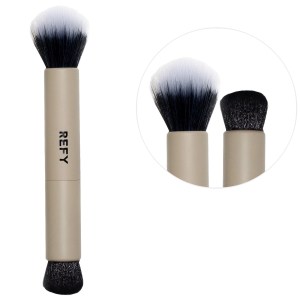 REFY Duo Face Brush Vegan Cruelty-Free Cream Bronzer Cream Blush