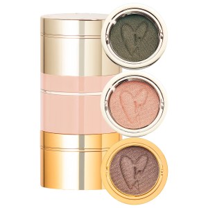 Westman Atelier Eye Pods Cream Eyeshadows Color: Rendez Vous - bonne chance/khaki green, bisou/golden peach, frappé/mink brown