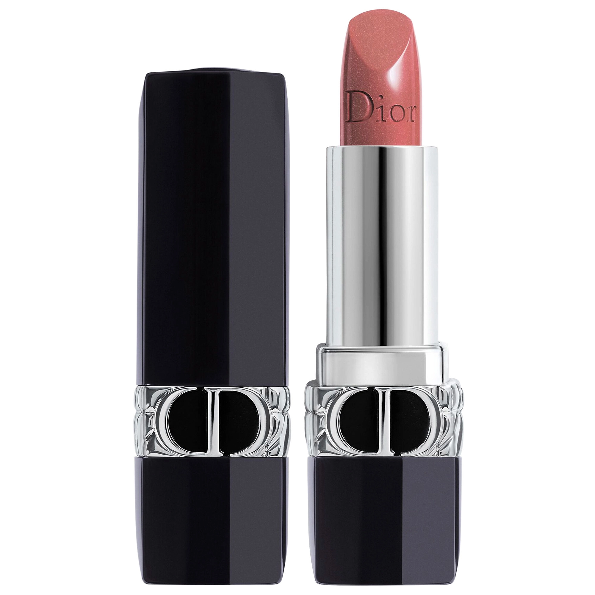 Dior Rouge Dior Refillable Lipstick Color: 100 Nude Look Metallic