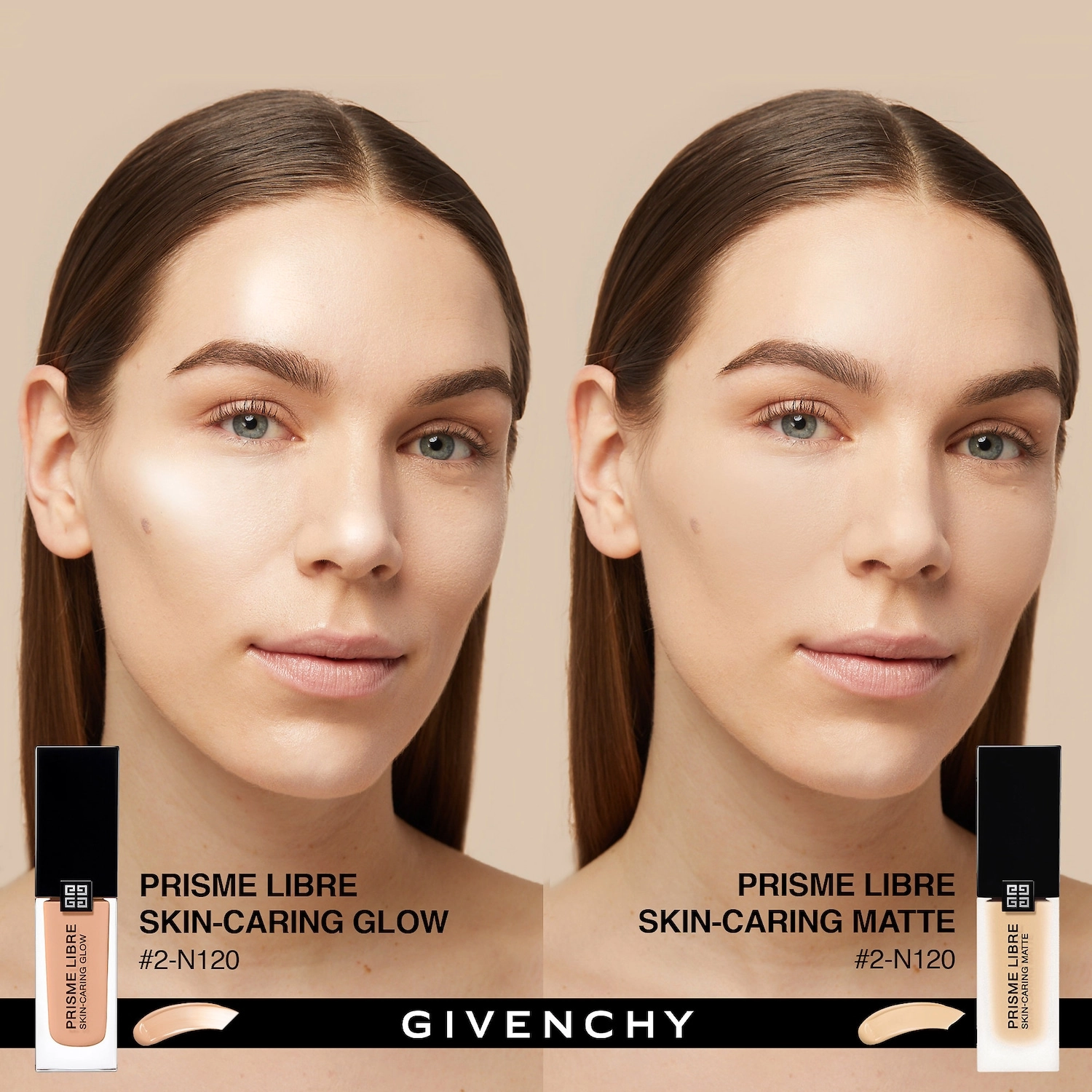 Givenchy Prisme Libre Skin-Caring Matte Foundation Color 2-W110 - Image 4