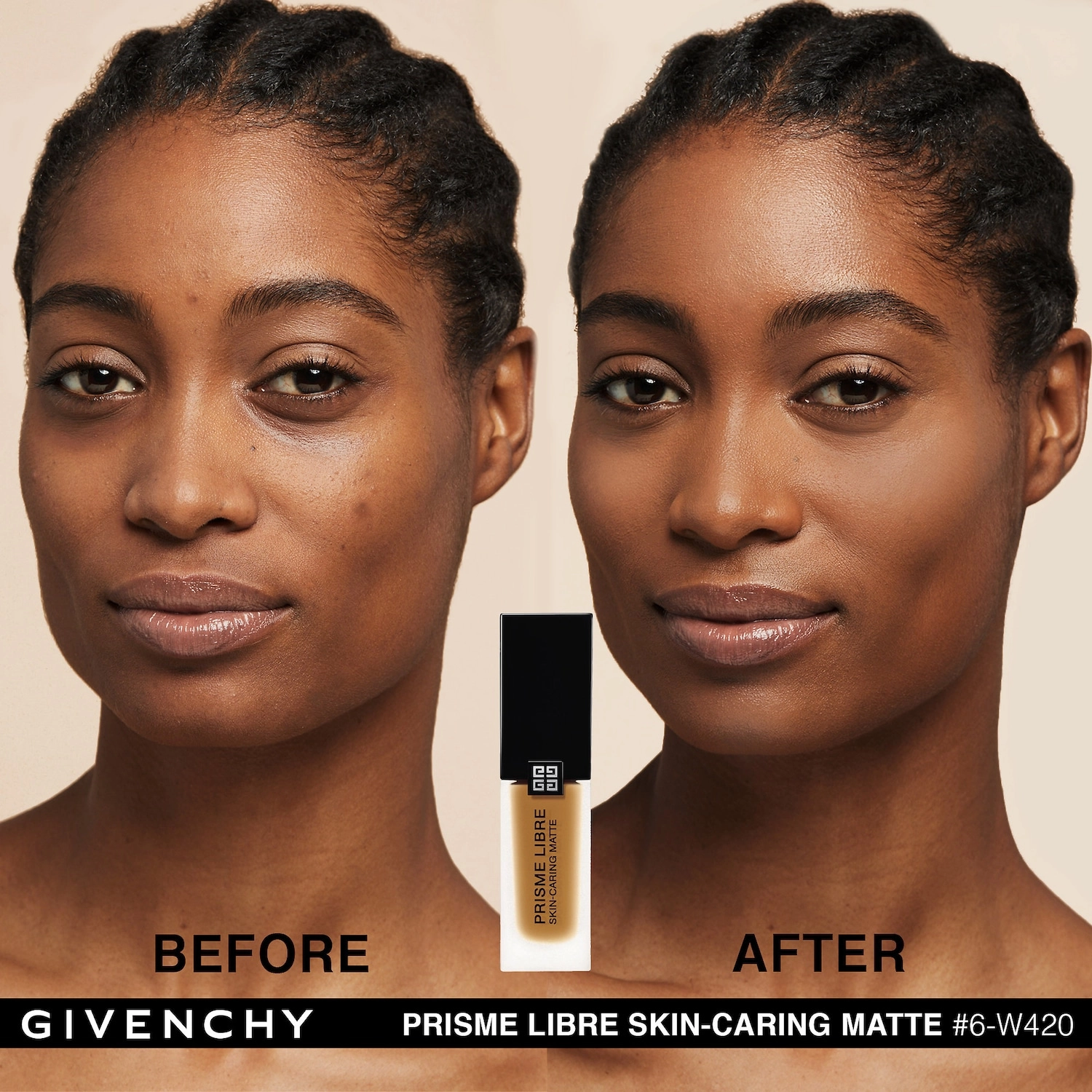 Givenchy Prisme Libre Skin-Caring Matte Foundation Color 6-W420 - Image 3
