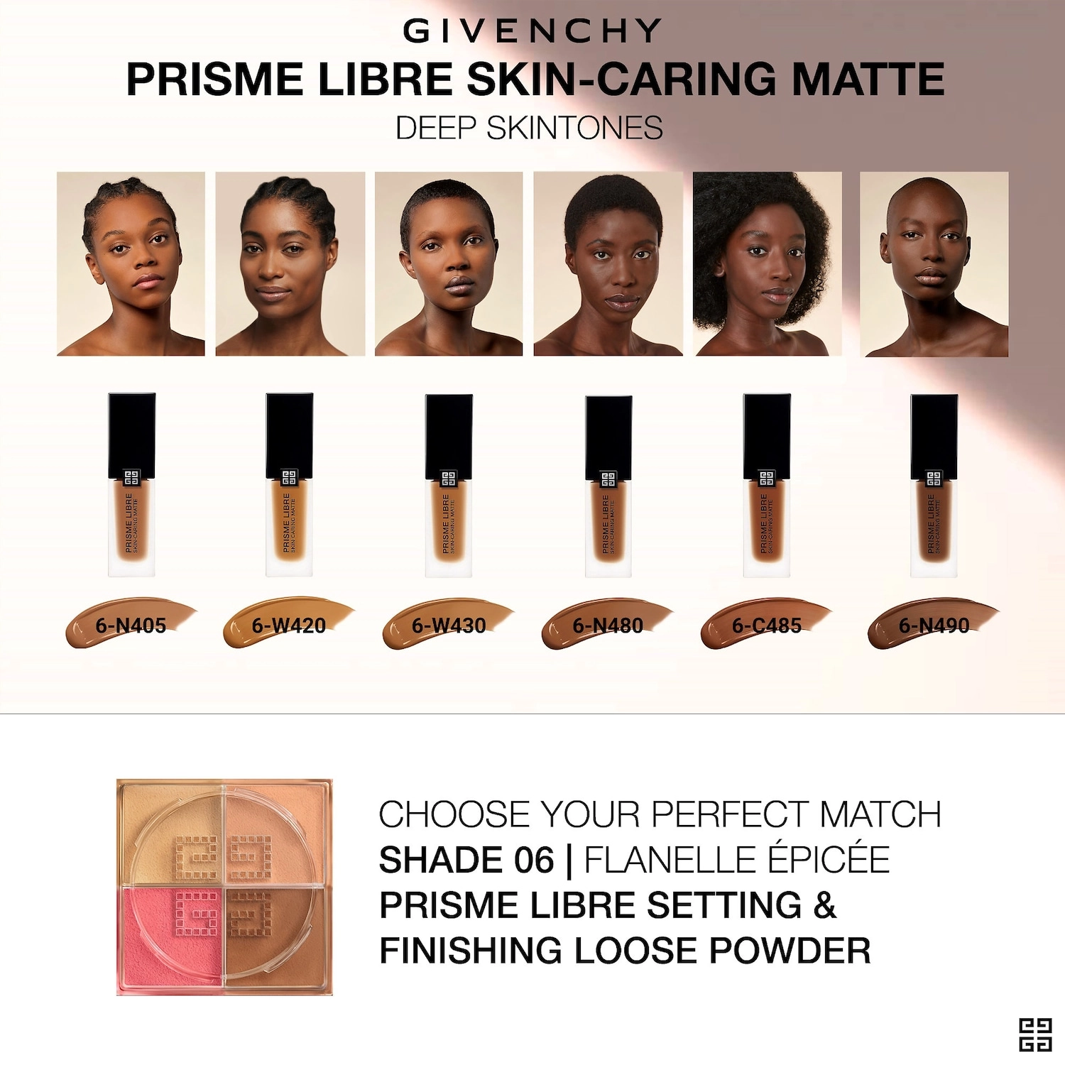Givenchy Prisme Libre Skin-Caring Matte Foundation Color 6-W420 - Image 7