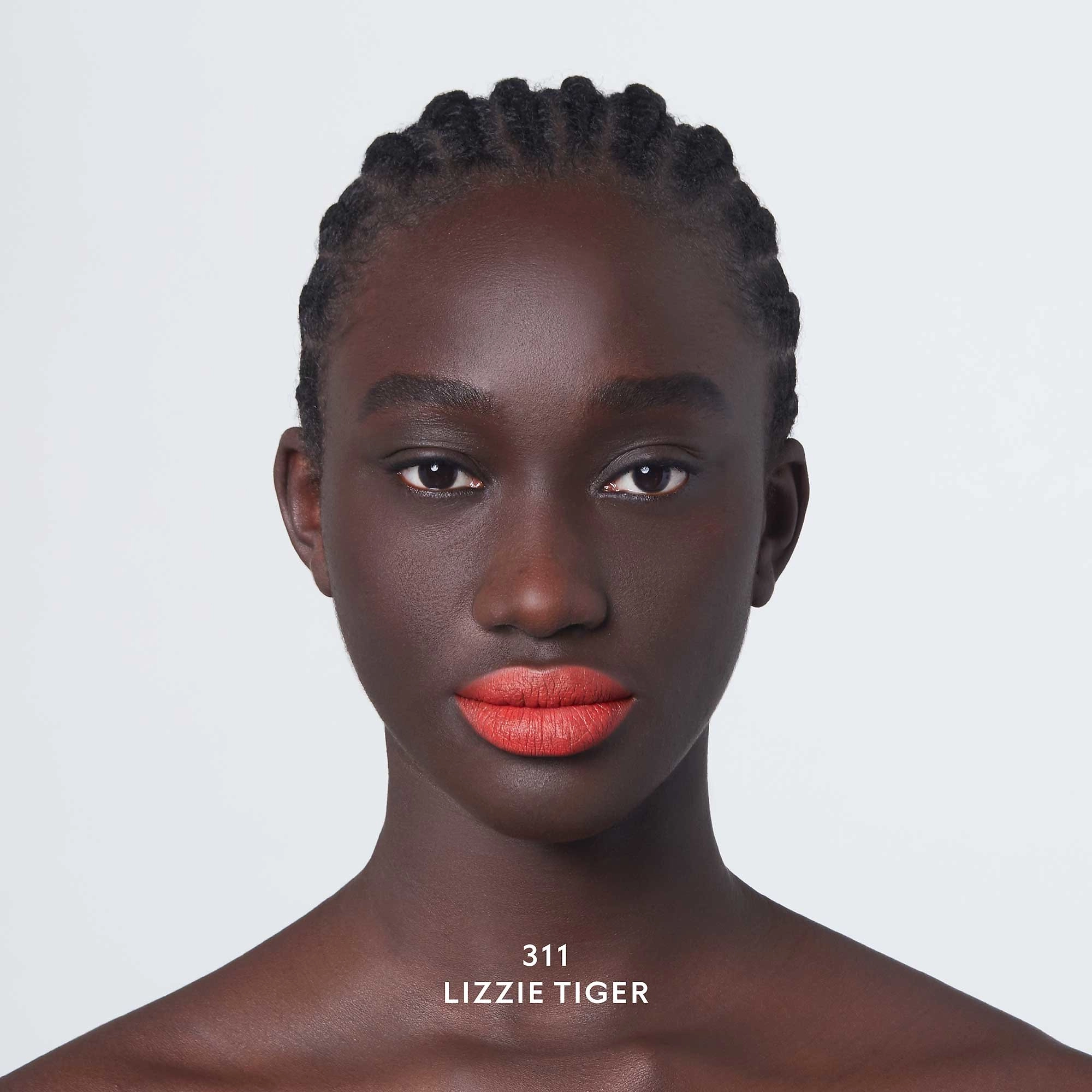 Gucci Transfer-Proof Matte Liquid Lipstick Color 311 Lizzie Tiger - Soft Matte Orange Lipstick - Image 7
