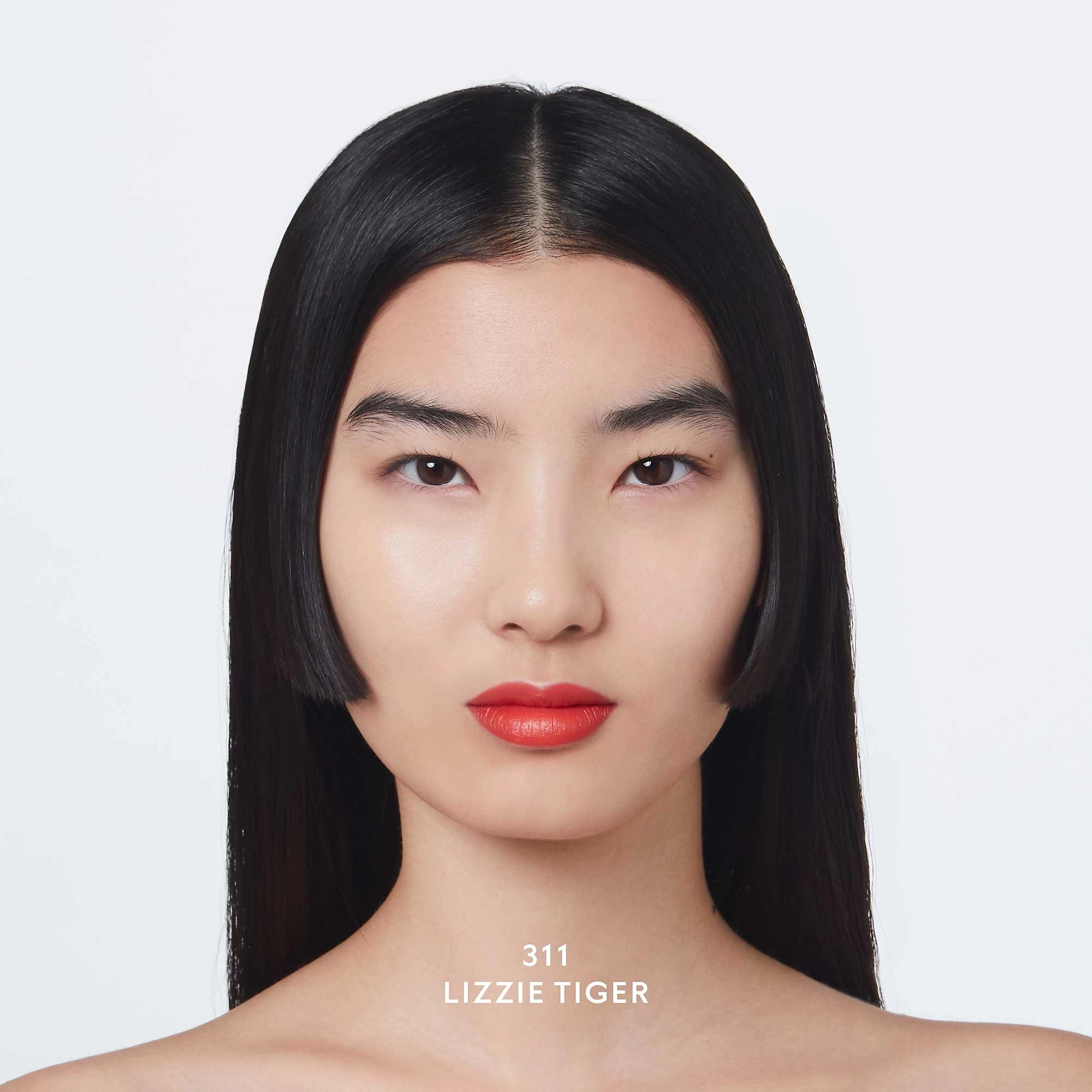 Gucci Transfer-Proof Matte Liquid Lipstick Color 311 Lizzie Tiger - Soft Matte Orange Lipstick - Image 9