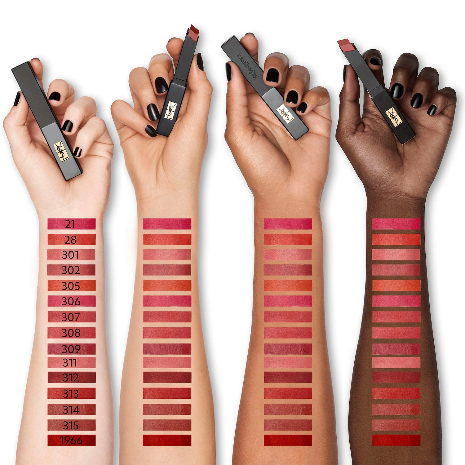 Yves Saint Laurent The Slim Velvet Radical Matte Lipstick Color: 312 Unconventional Nude - Berry Brown - Image 2