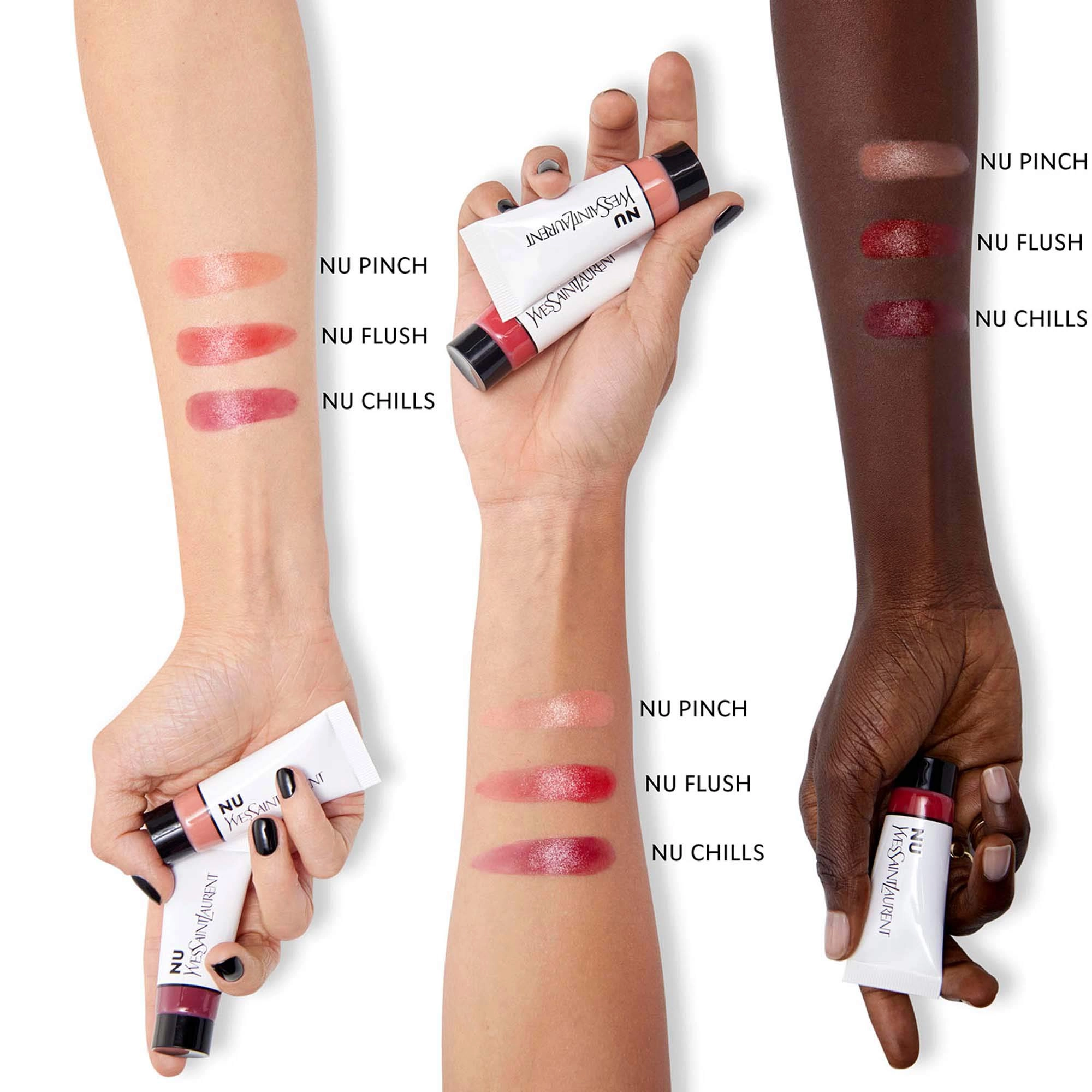 Yves Saint Laurent NU LIP & CHEEK BALMY TINT with Hyaluronic Acid - Nu Flush Cherry Red - Image 2