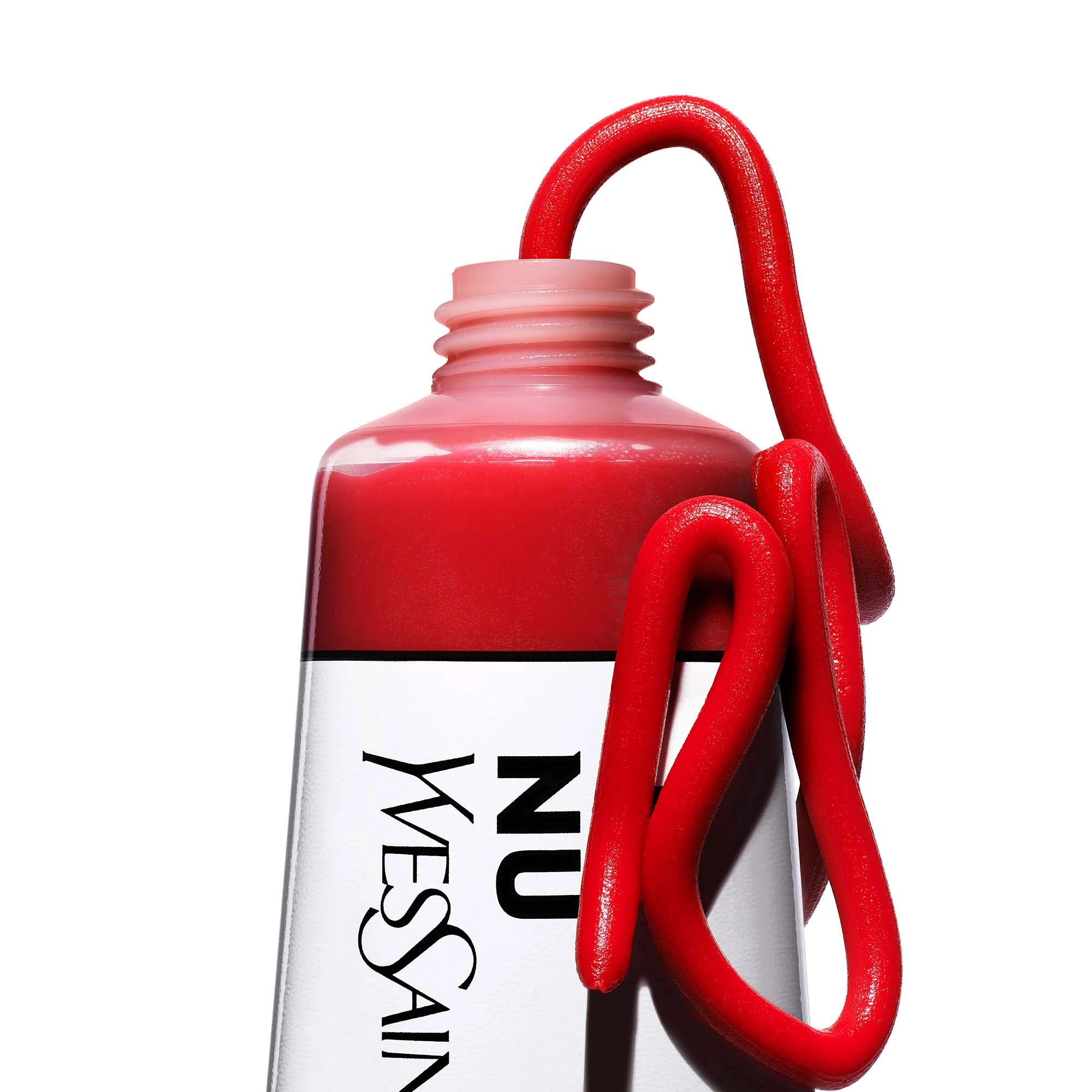 Yves Saint Laurent NU LIP & CHEEK BALMY TINT with Hyaluronic Acid - Nu Flush Cherry Red - Image 9