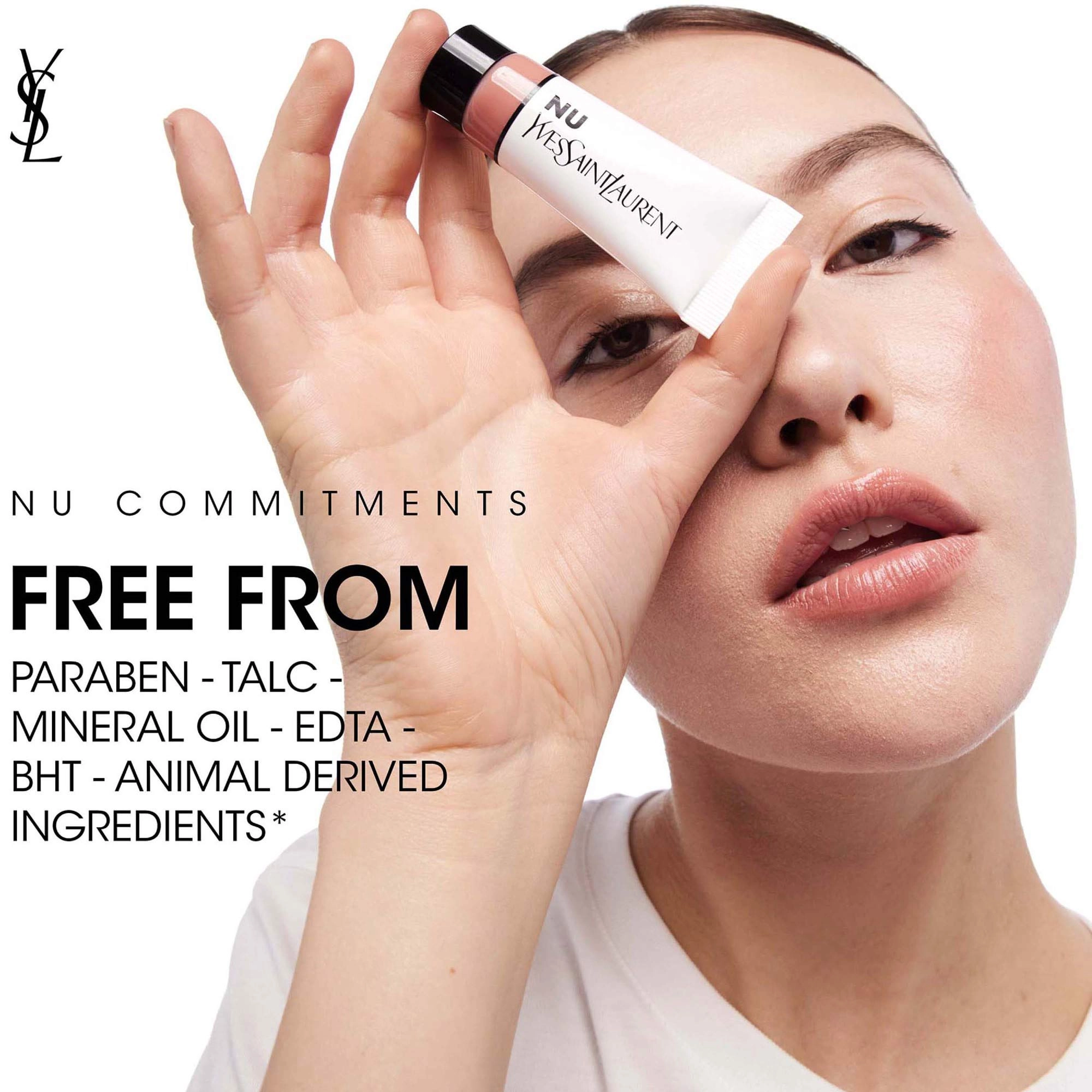 Yves Saint Laurent NU LIP & CHEEK BALMY TINT with Hyaluronic Acid - Nu Flush Cherry Red - Image 10