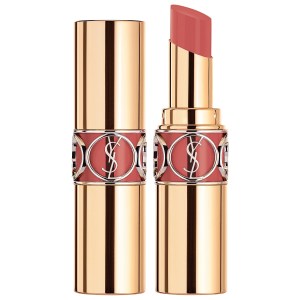 Yves Saint Laurent Rouge Volupté Shine Lipstick Balm Color 153 Rose Dentelle - Soft Peach Nude