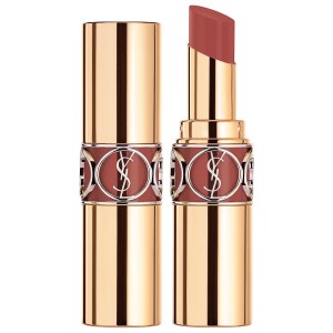 Yves Saint Laurent Rouge Volupté Shine Lipstick Balm Color: 154 Chestnut Corset - Brown Maroon