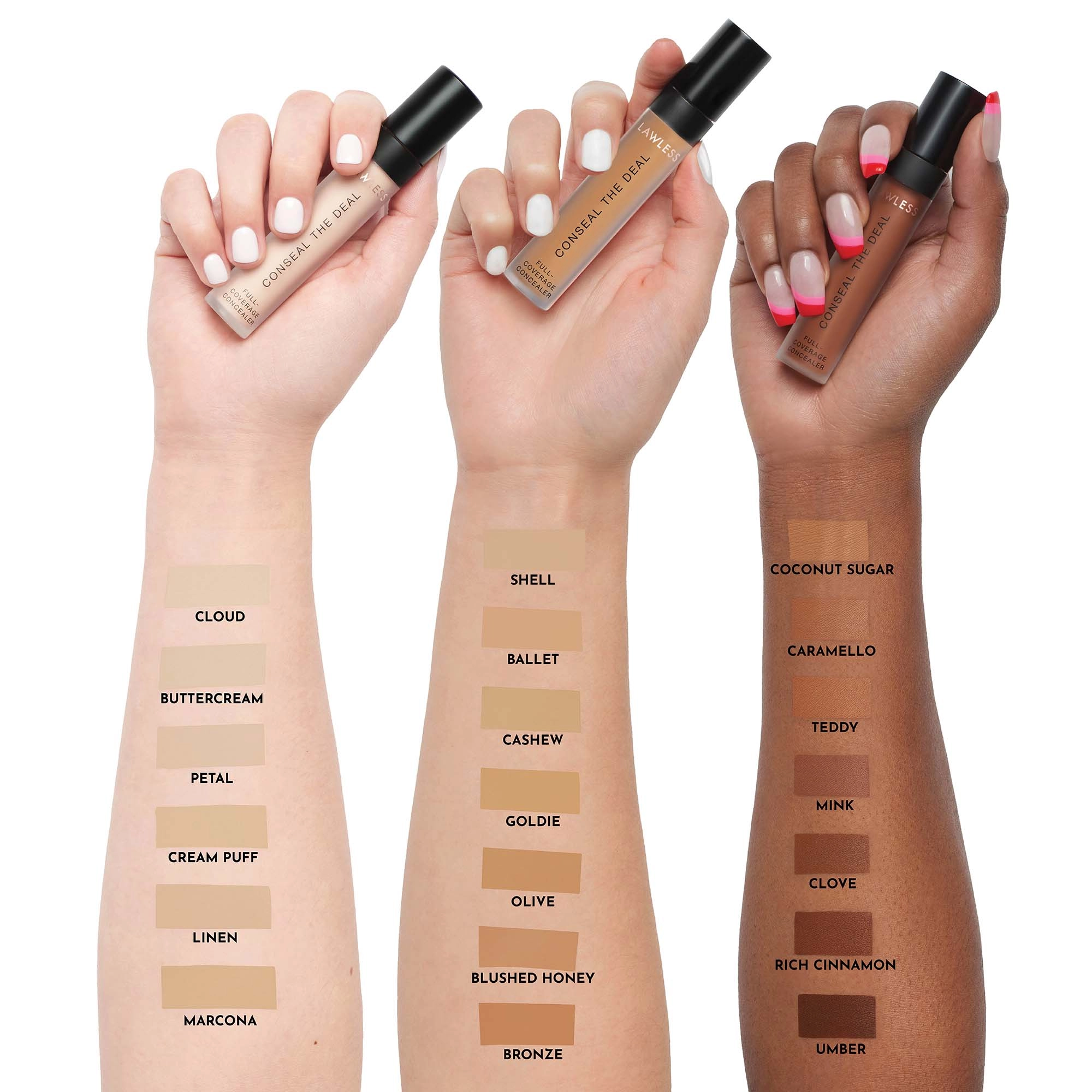 LAWLESS Conseal the Deal Lightweight Concealer Color: Cloud - Very Fair with Neutral Undertones - Image 5