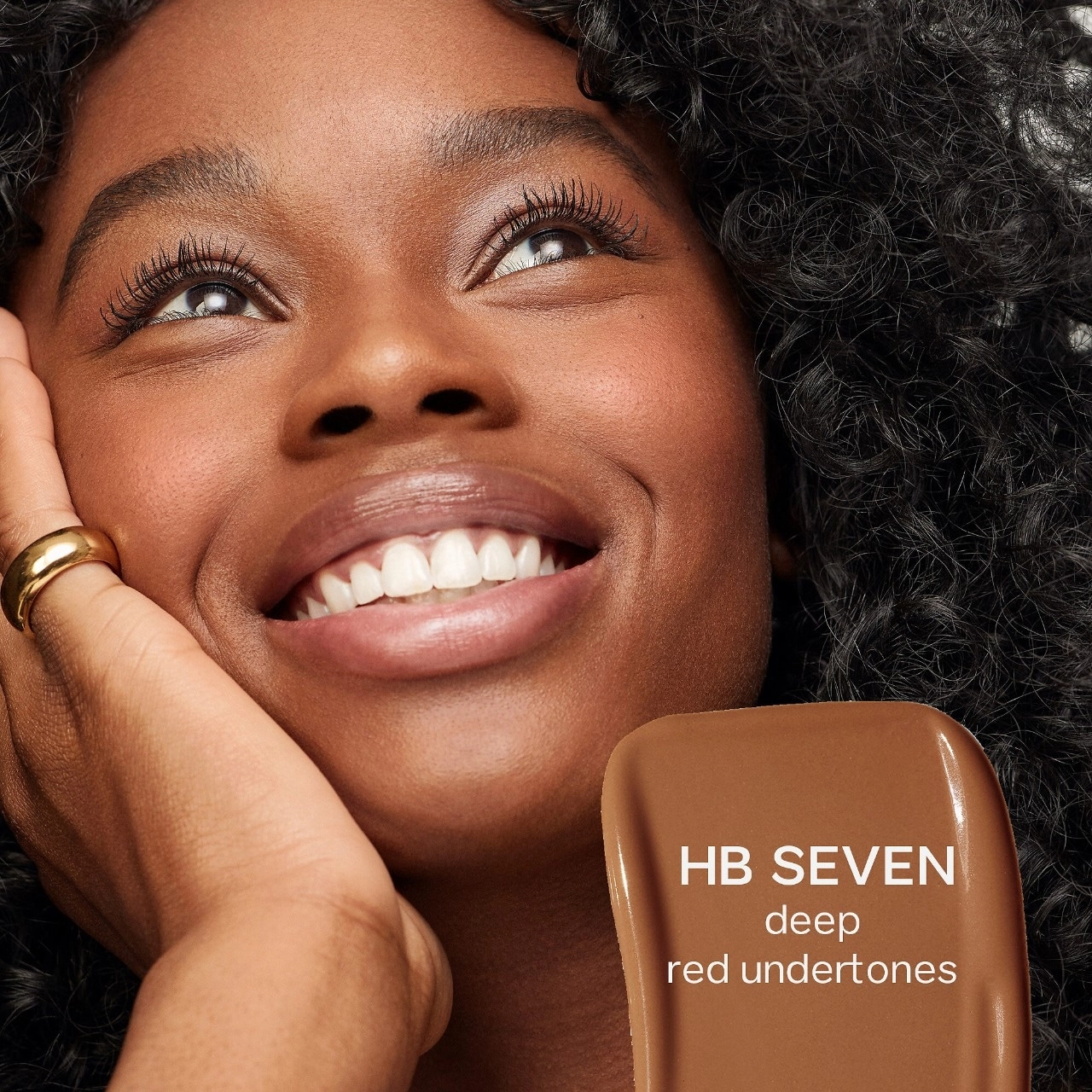Saie Hydrabeam Brightening + Hydrating Creamy Under Eye Concealer Color: HB SEVEN - Deep Skin Tones with Red Undertones - Image 3